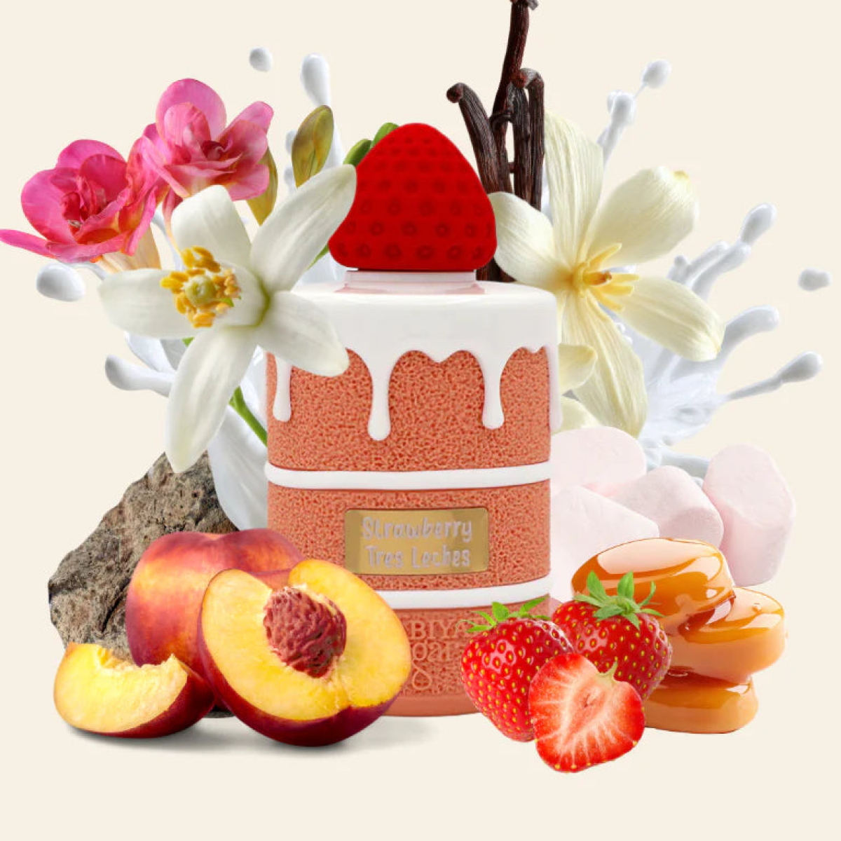 100 ml Arabiyat Sugar - Strawberry Tres Leches - Eau de Parfum pour Femme