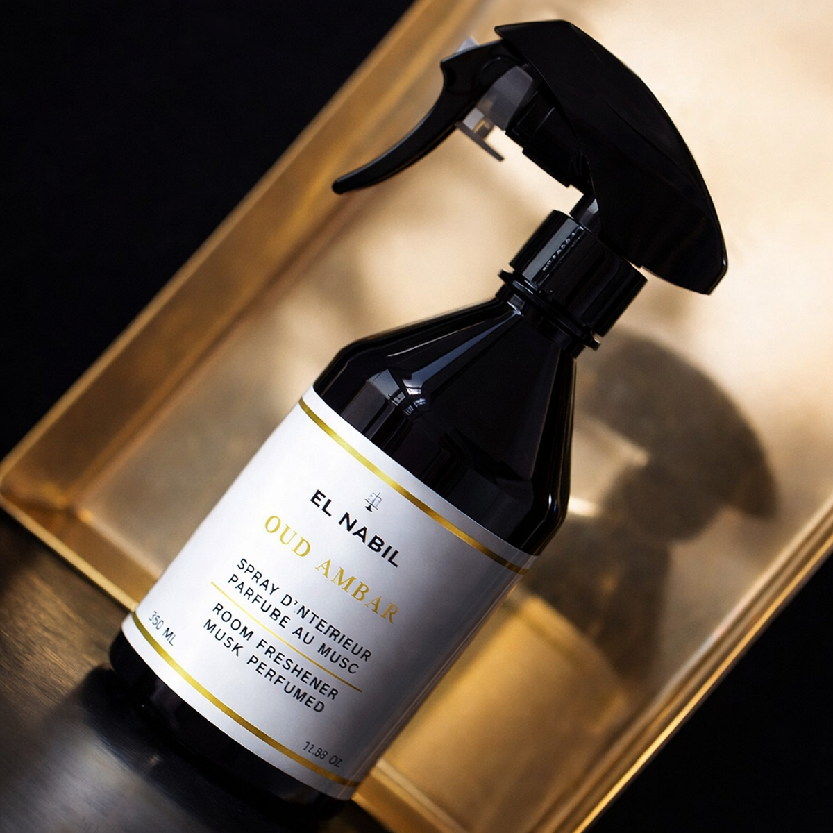 350 ml el Nabil - Oud Ambar - Spray D'intérieur Parfum D'ambiance