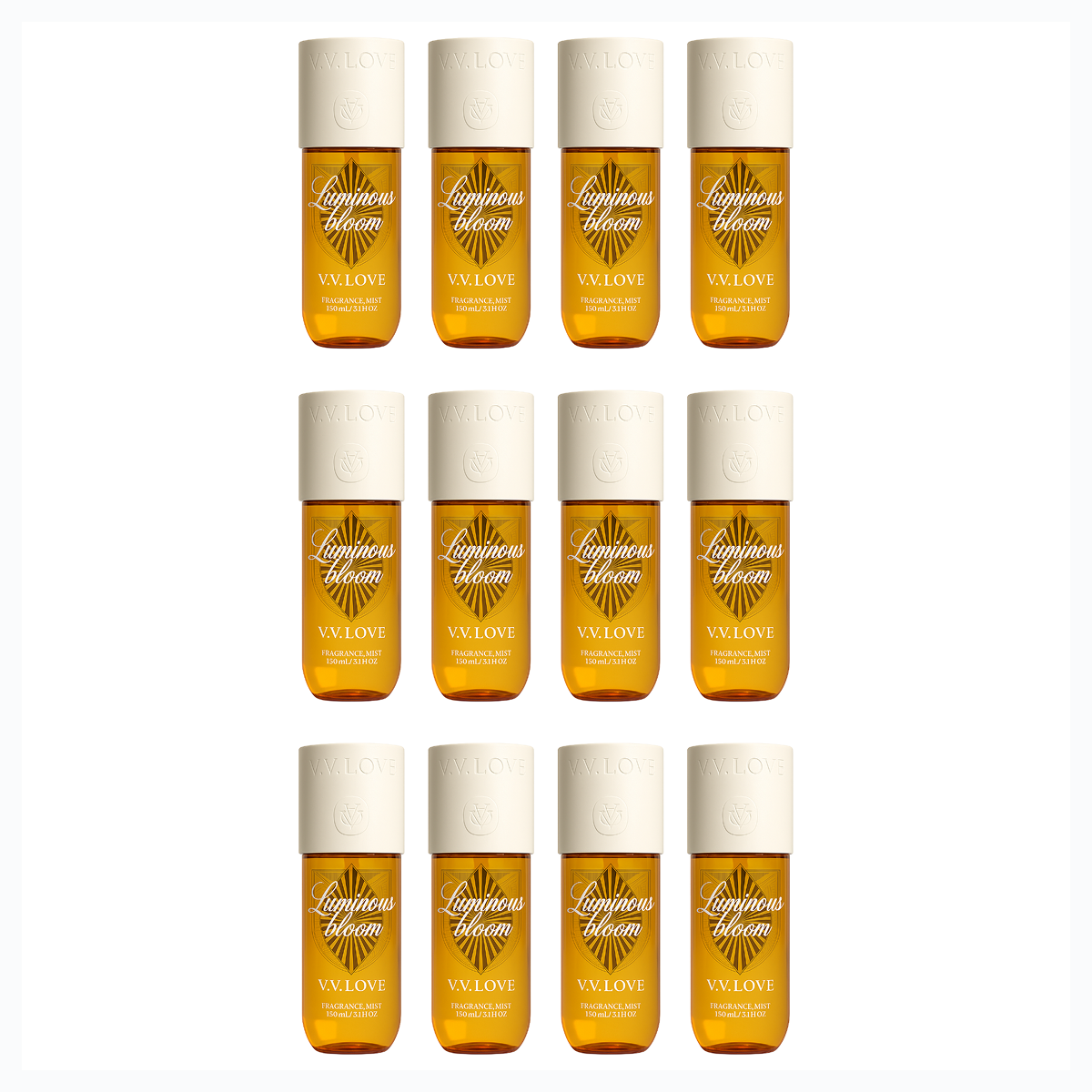 12*150ml Vv Love - Luminous Bloom - Body Mist para Mujer