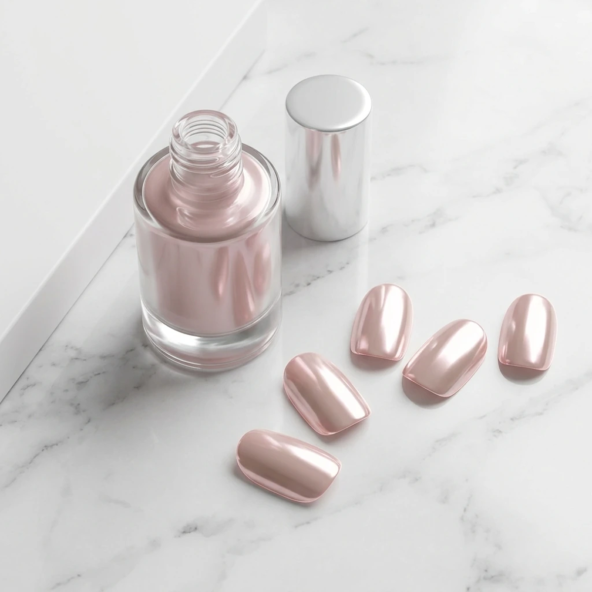 EDGE U - Mirror Pink Beige - Bandes pour Ongles