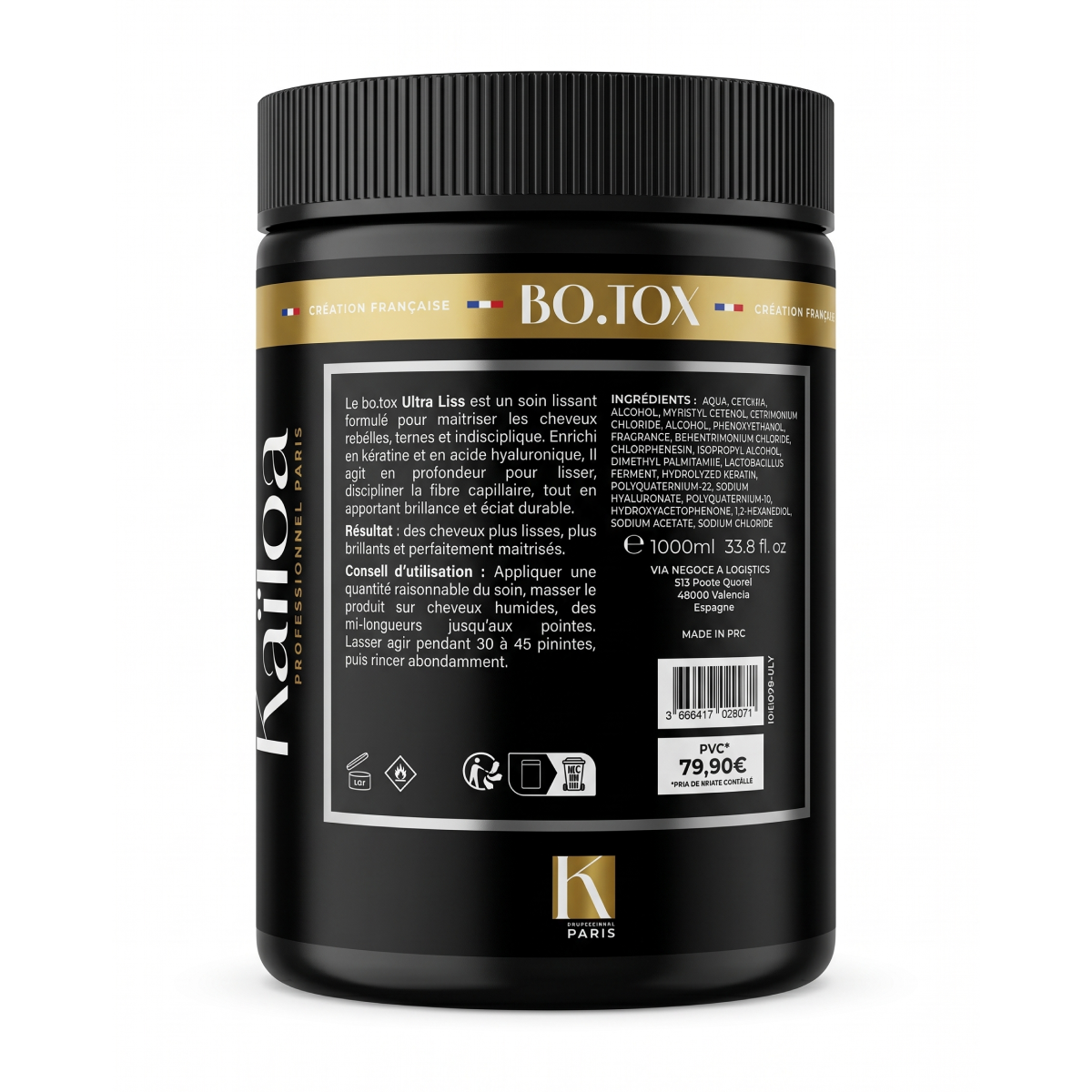1000 ml Kaïloa - Ultra Liss - Botox Capillaire