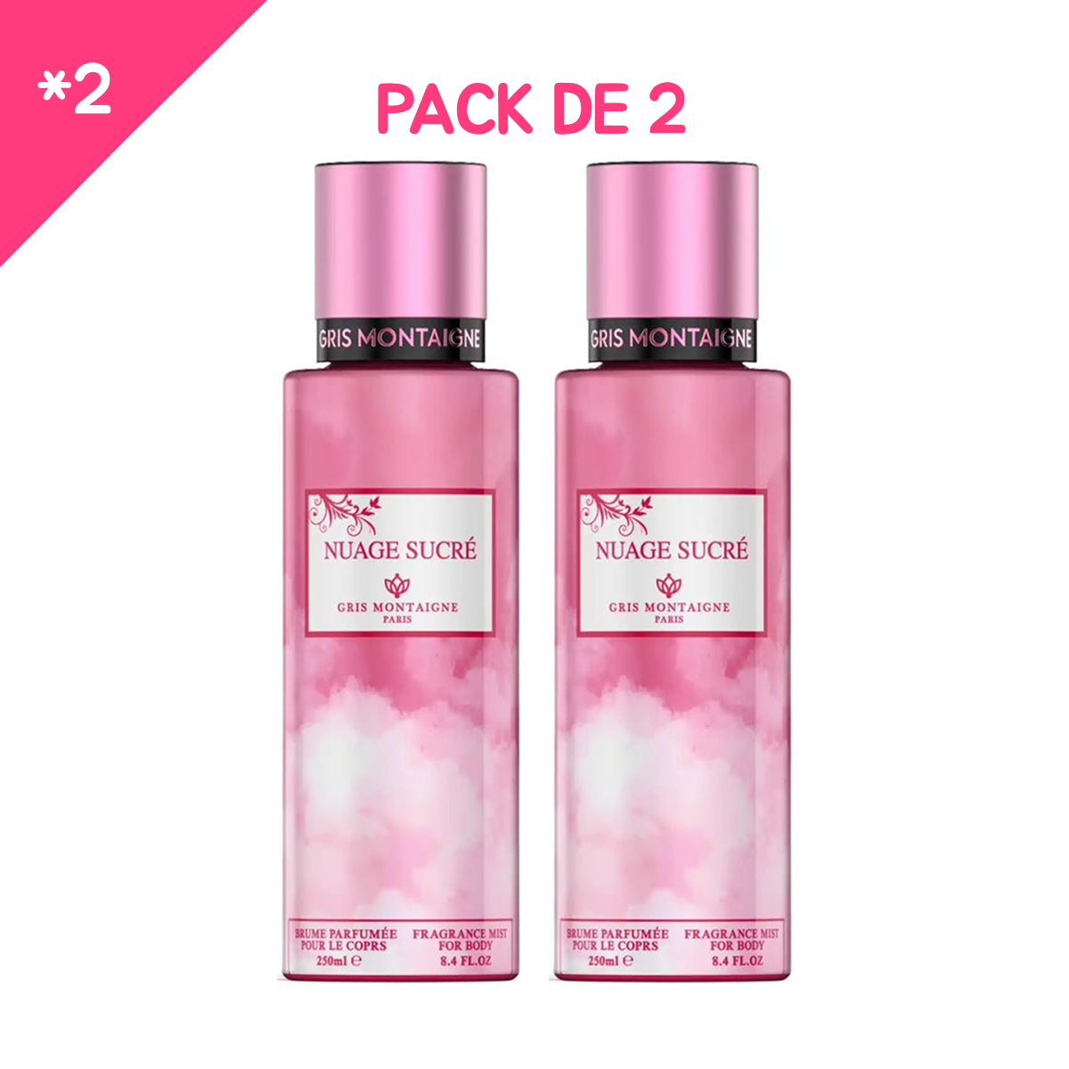 * 2 Gris Montaigne - Nuage Sucré - Body Mist