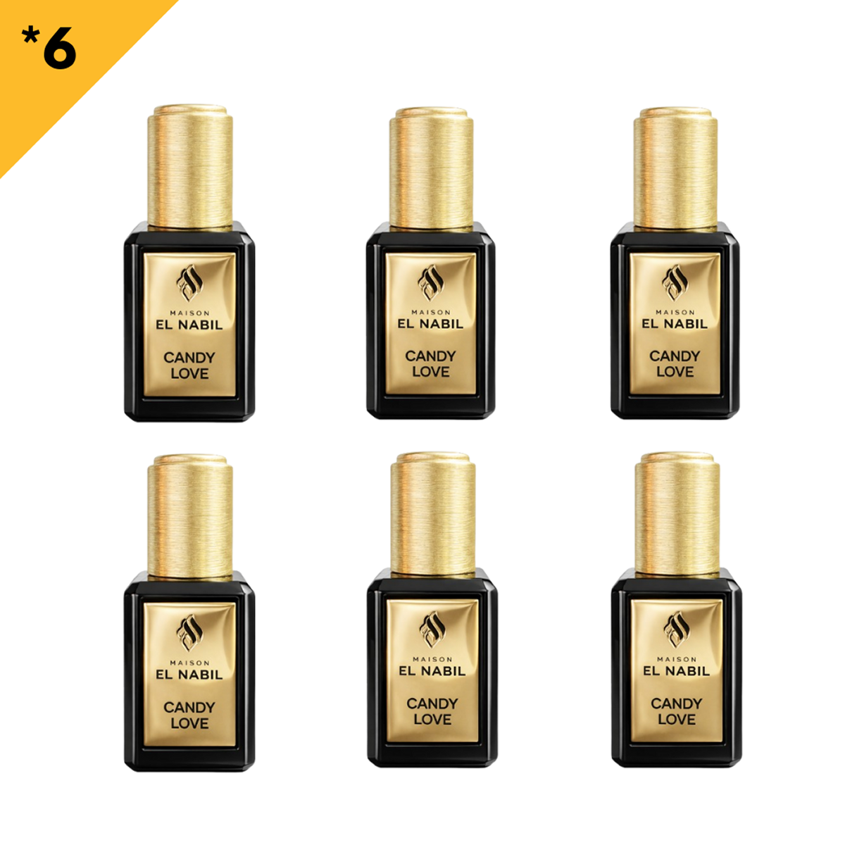 6*5ml el Nabil - Candy Love - Parfum Concentrado Sans Alcool