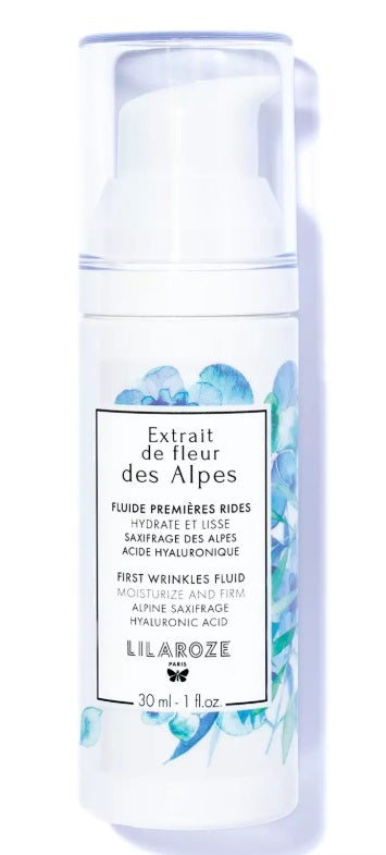 Lilaroze Paris - Fluido Primeras Arrugas Extracto Fleur Des Alpes Hidrata y Alisa Ácido Hialurónico