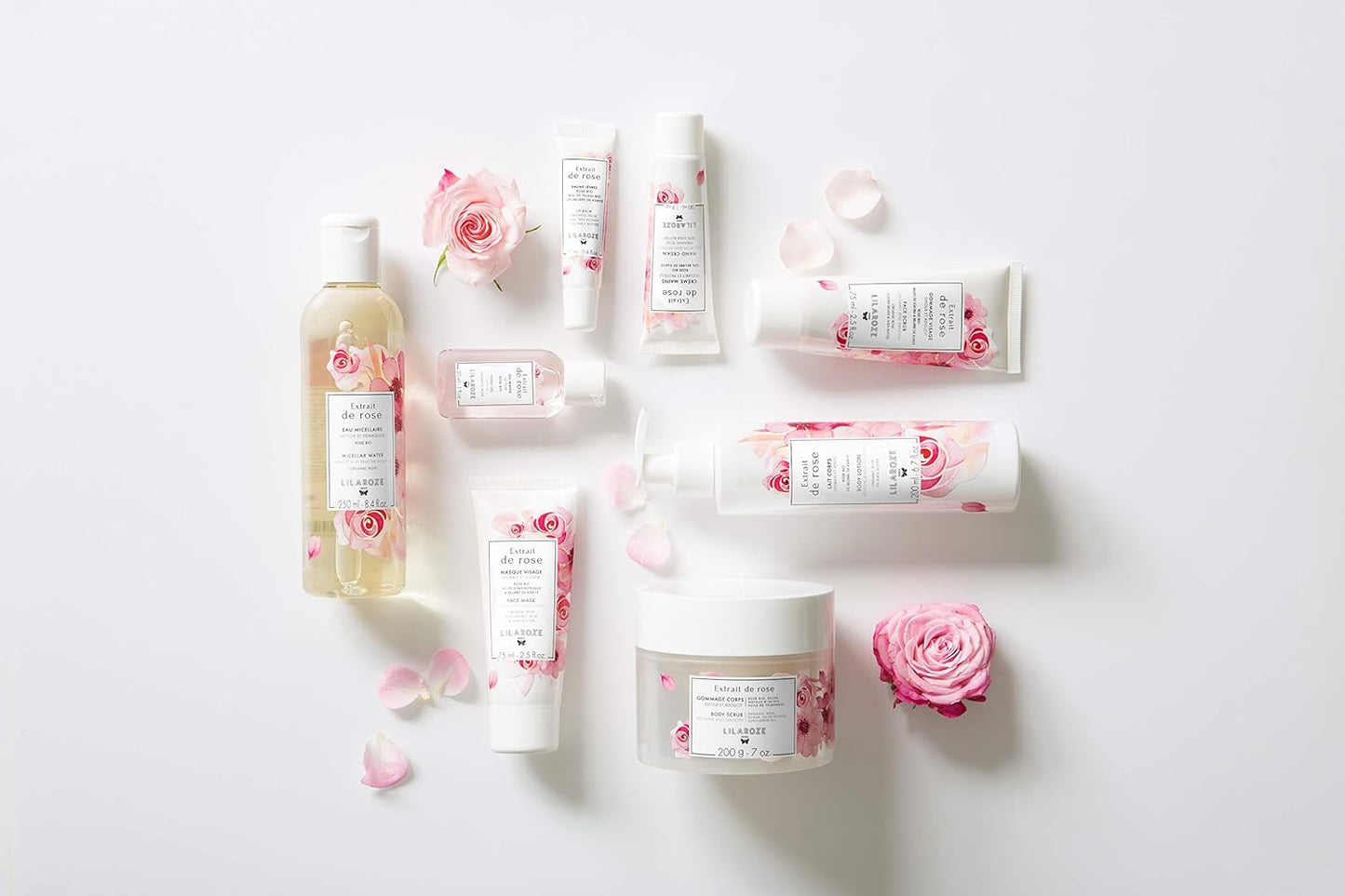 Lilaroze Paris - Agua Micelar Desmaquillante y Limpiadora BIO Extracto de Rosas