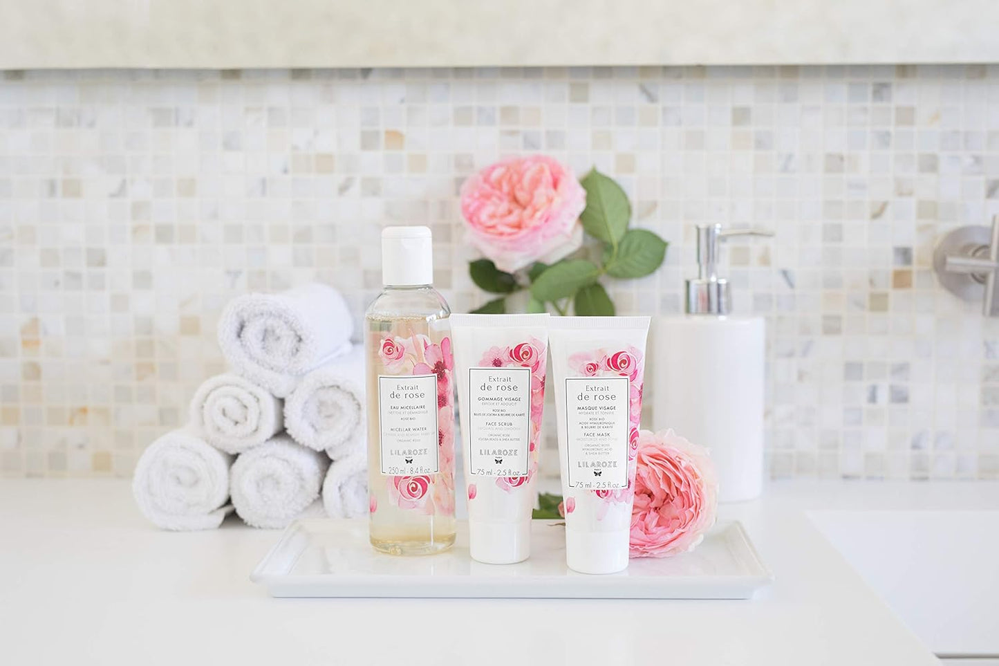 Lilaroze Paris - Mascarilla Facial Extracto de Rosa Hidrata y Tonifica