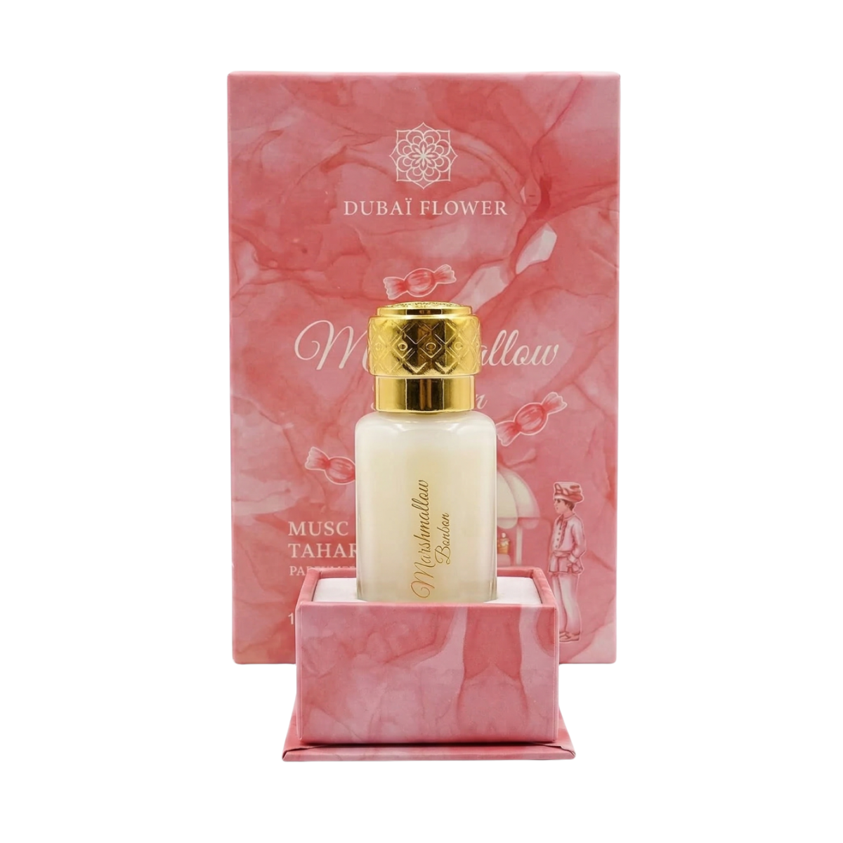 12ml Dubaï Flower - Musc Tahara Marshmallow Bonbon - Concentré de Parfum