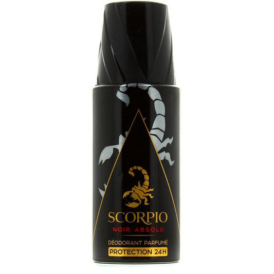 6*150ml Scorpio - Noir Absolu - Deodorant pour homme