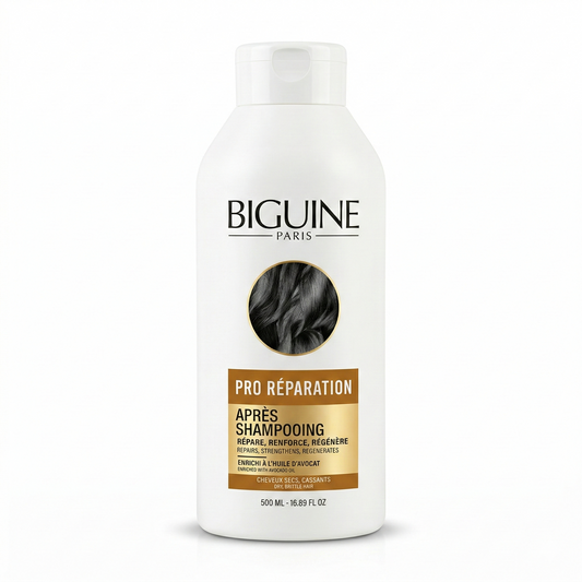 500ml Biguine Paris - Après-Shampooing Pro Réparation Cheveux Secs et Cassants
