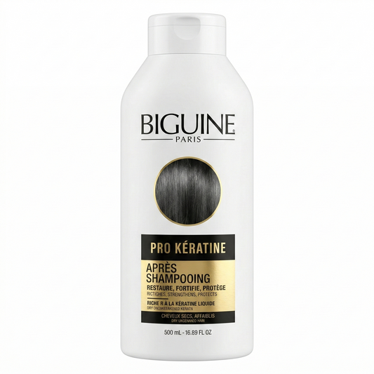 500 ml Biguine Paris - Pro Keratine - Apres-Shampooing Cheveux Secs Affaiblis