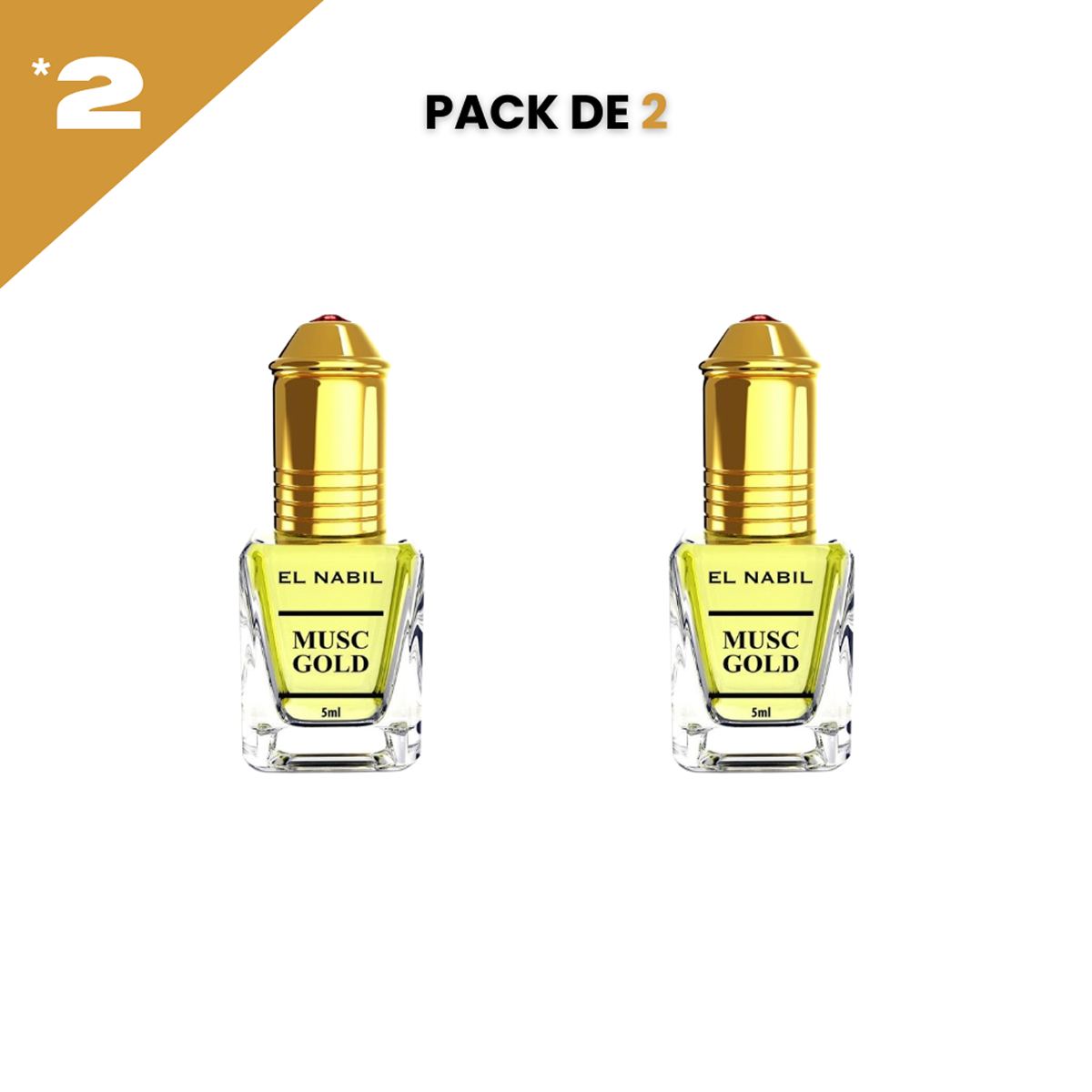 12*5ml el Nabil - Musc Gold - Parfum Concentrado Sans Alcool