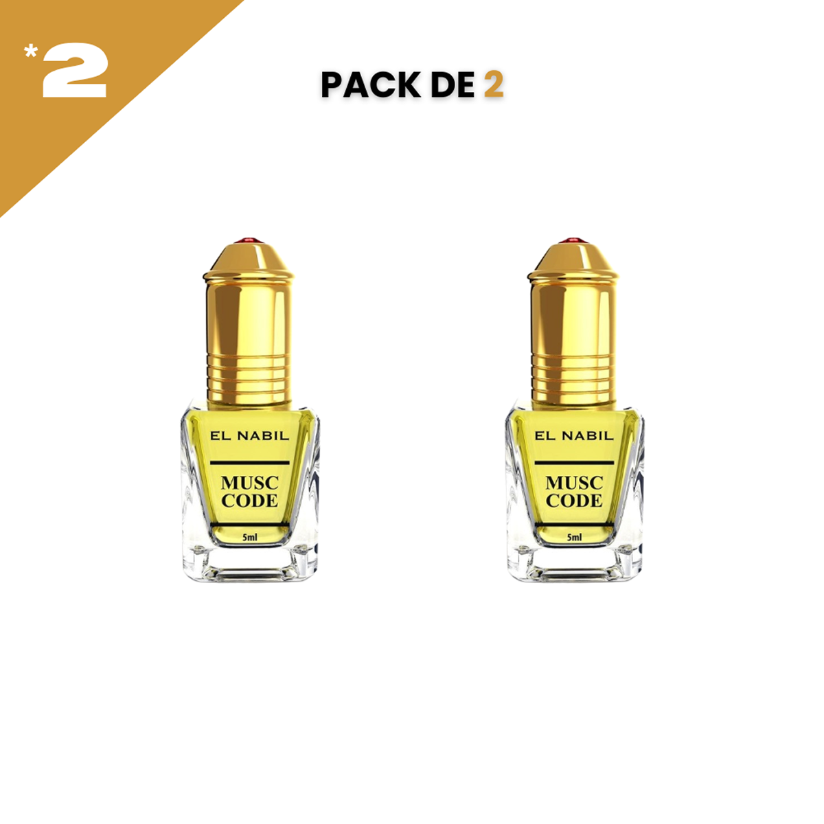 5ml el Nabil - Musc Code - Parfum Concentré Sans Alcool