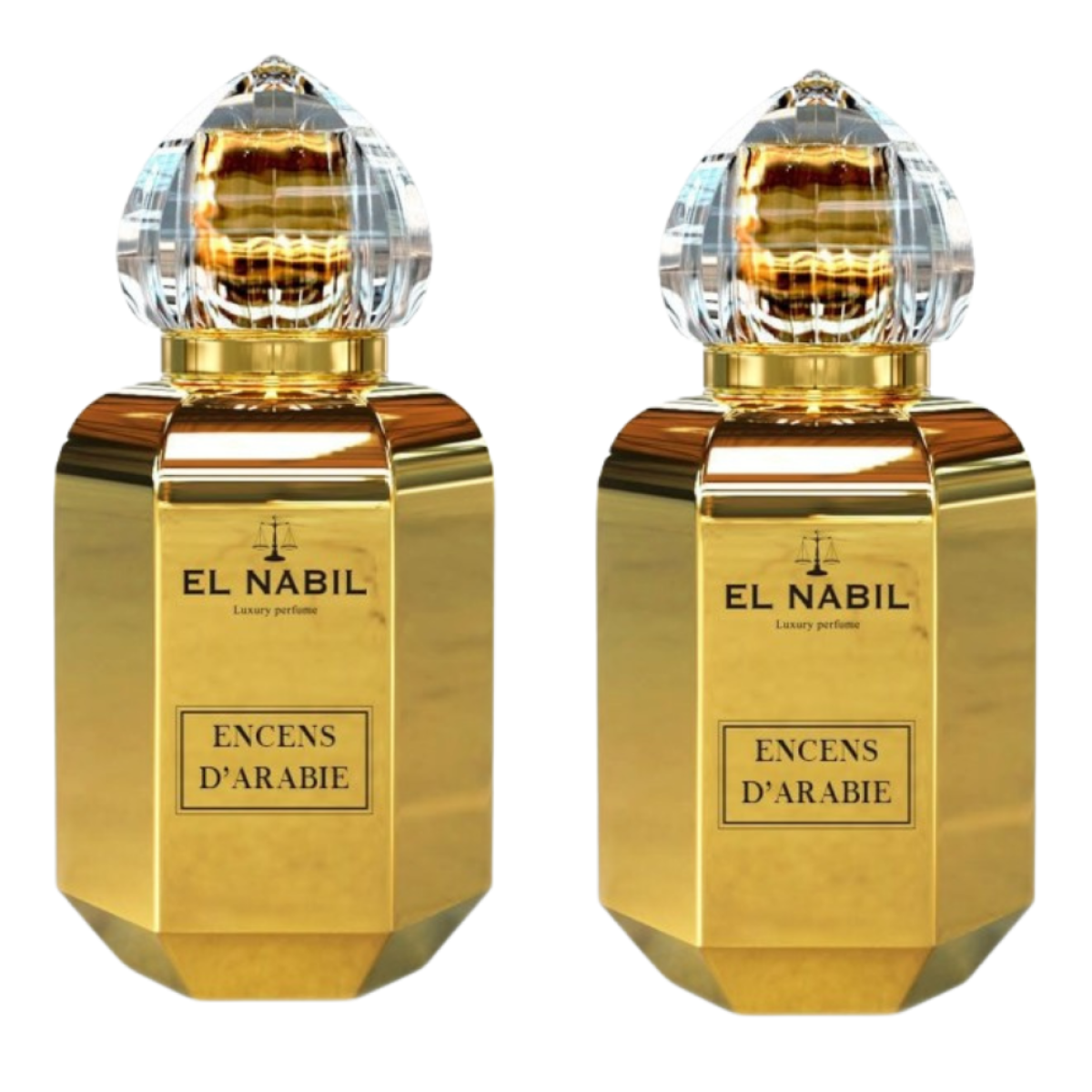 2 * 65 ml el Nabil - Encens D'Arabie - Eau de Parfum Unisex