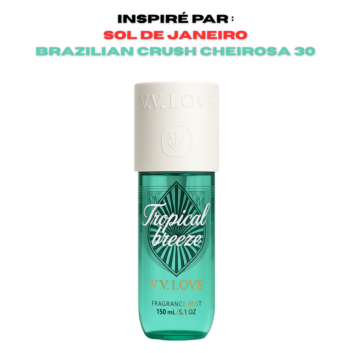 12*150ml Vv Love - Tropical Breeze - Body Mist para Mujer