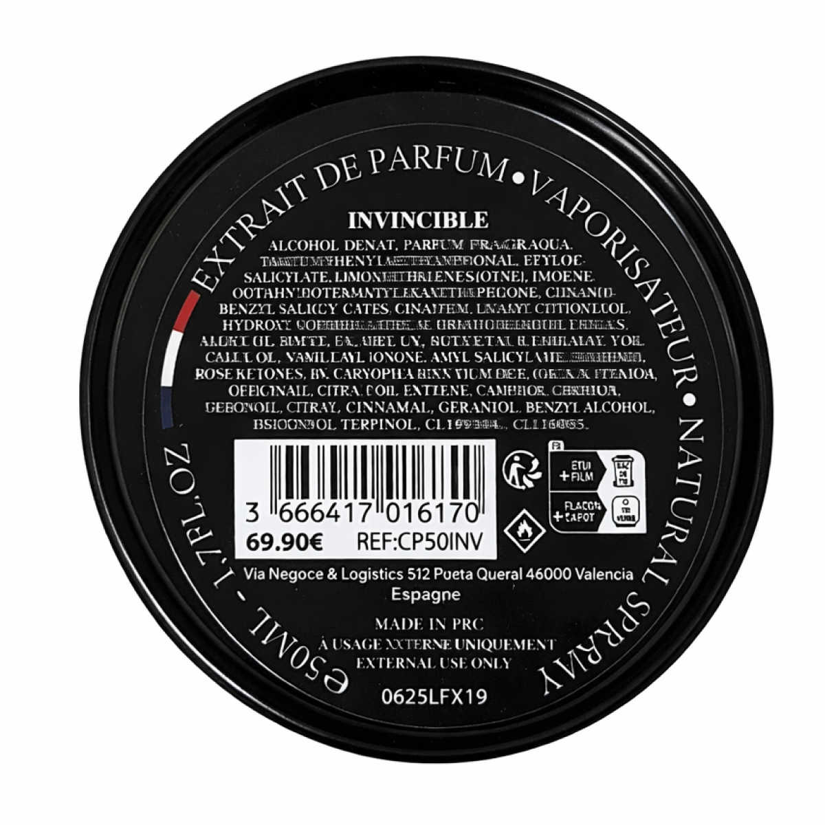 50ml Collection Privée - Invincible - Extrait de Parfum