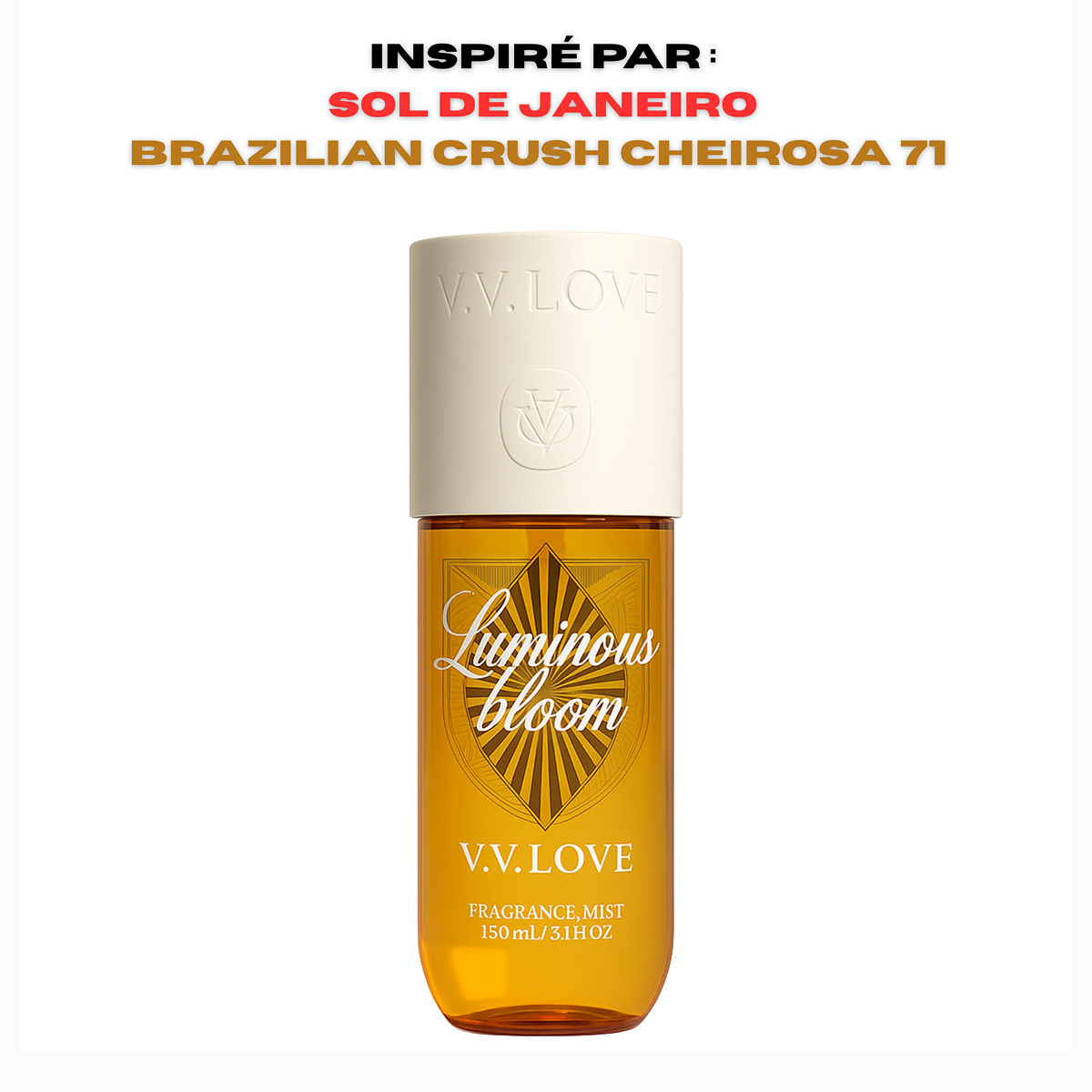 12*150ml Vv Love - Luminous Bloom - Body Mist para Mujer