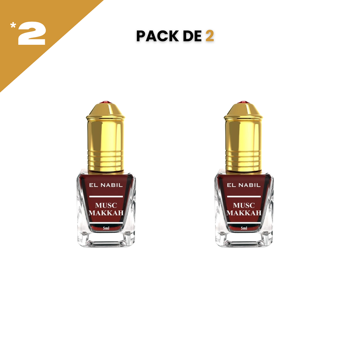 5ml el Nabil - Musc Makkah - Parfum Concentré Sans Alcool 12*5ml