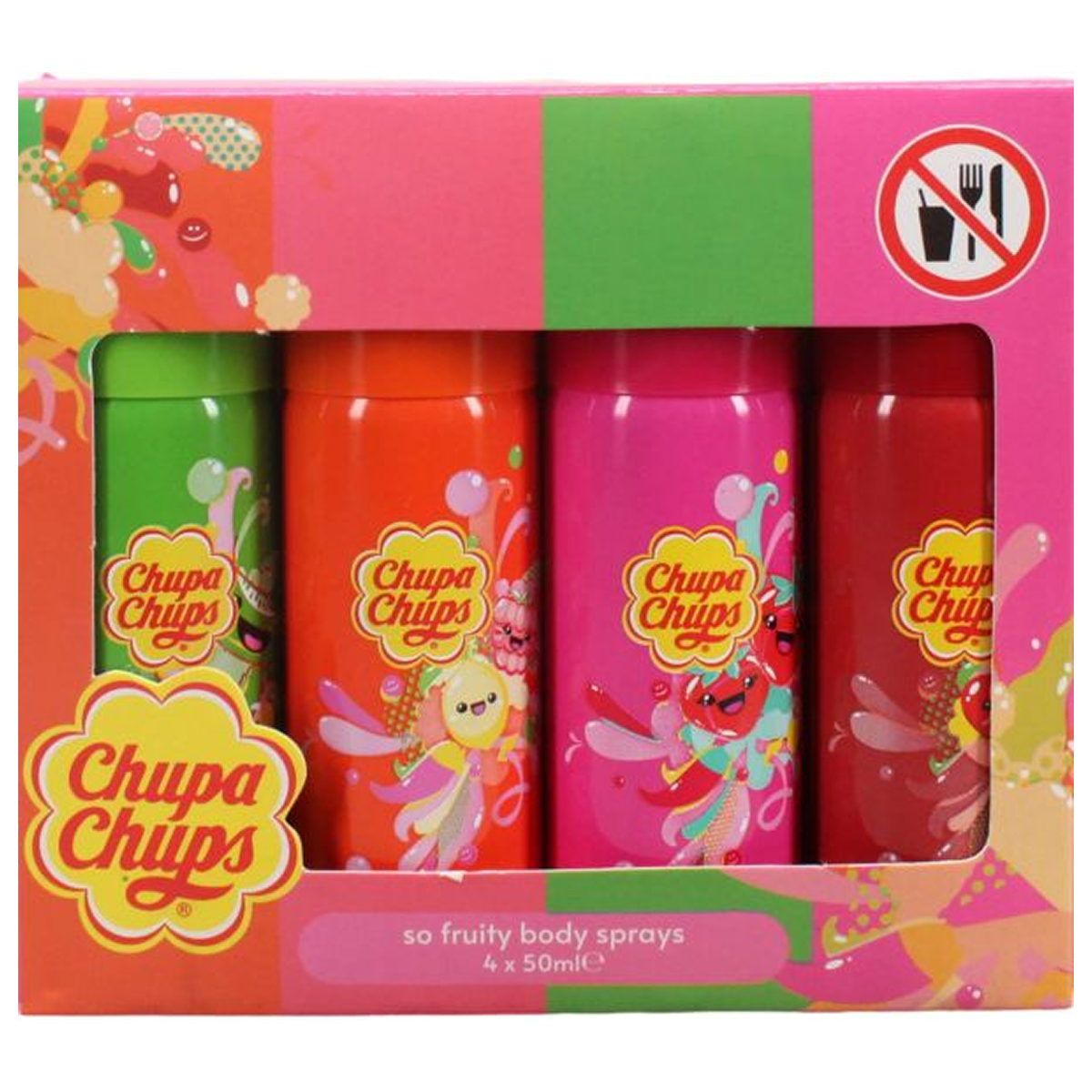 4*50ml Chupa Chups - So Fruity Body Spray 4 x 50ml