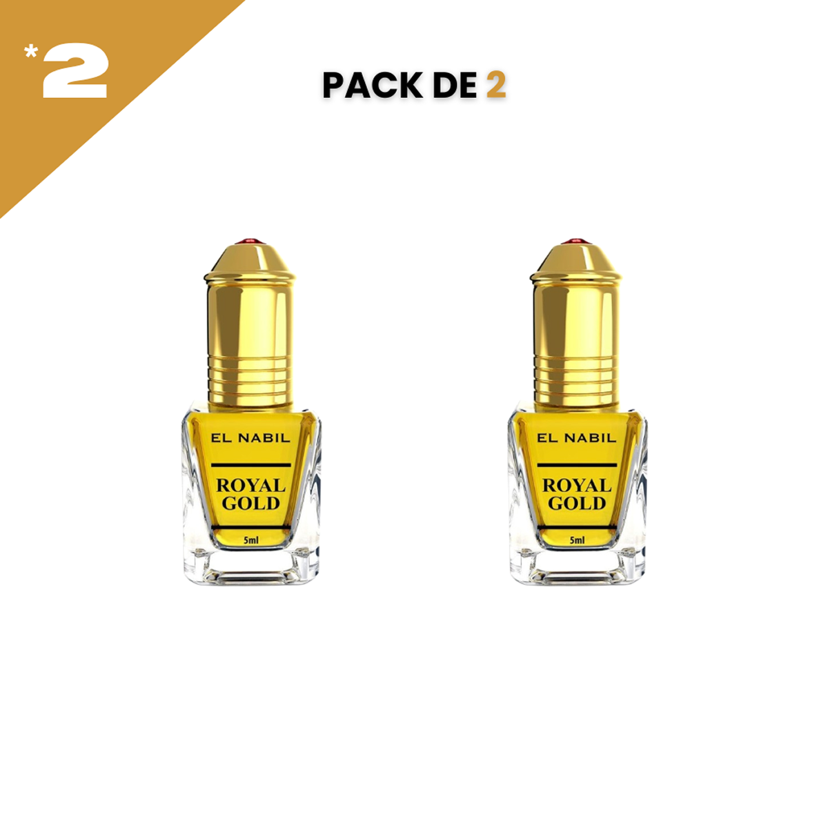 5ml el Nabil - Royal Gold - Parfum Concentré Sans Alcool