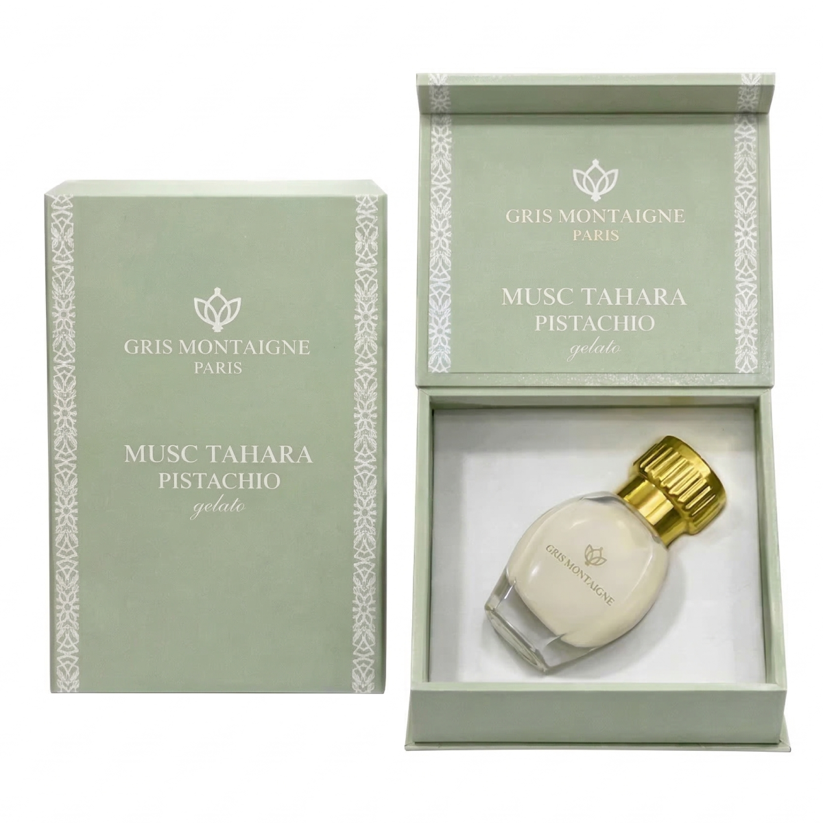 * 2 Gris Montaigne - Musc Tahara Pistachio - Concentrado de Perfume