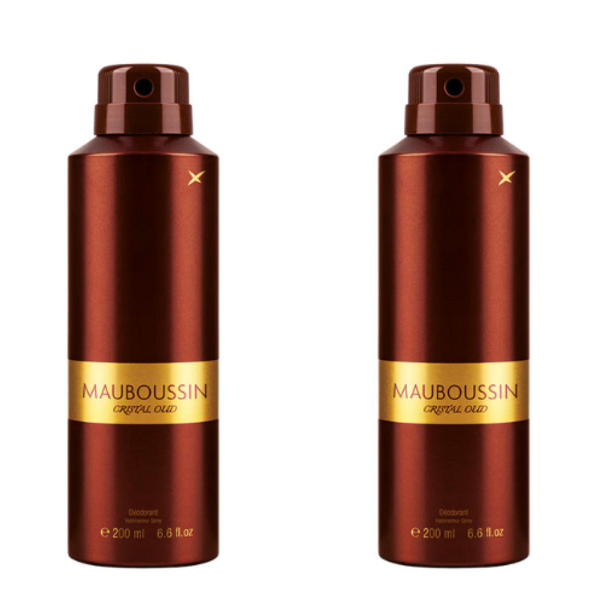 6*200ml Mauboussin - Cristal Oud - Desodorante para Hombre