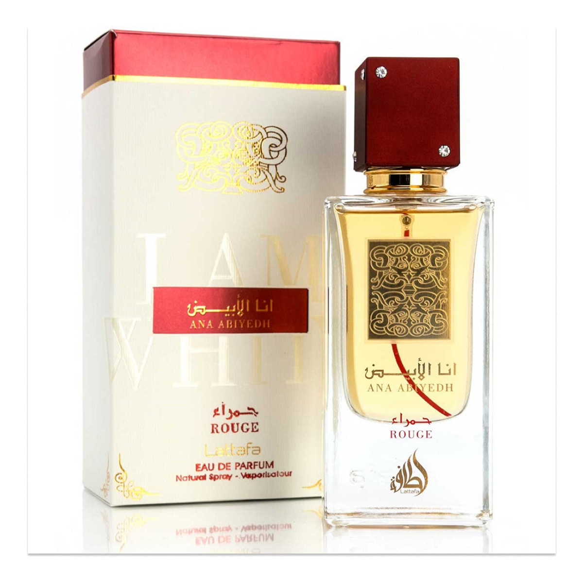 60 ml Lattafa - Ana Abiyedth Rouge - Eau de Parfum de Dubai Mixte