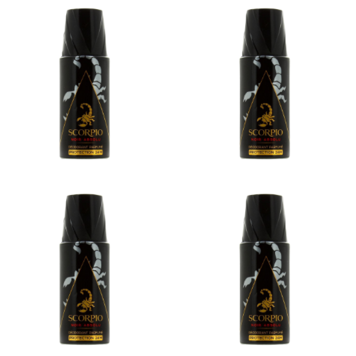 6*150ml Scorpio - Noir Absolu - Desodorante para Hombre