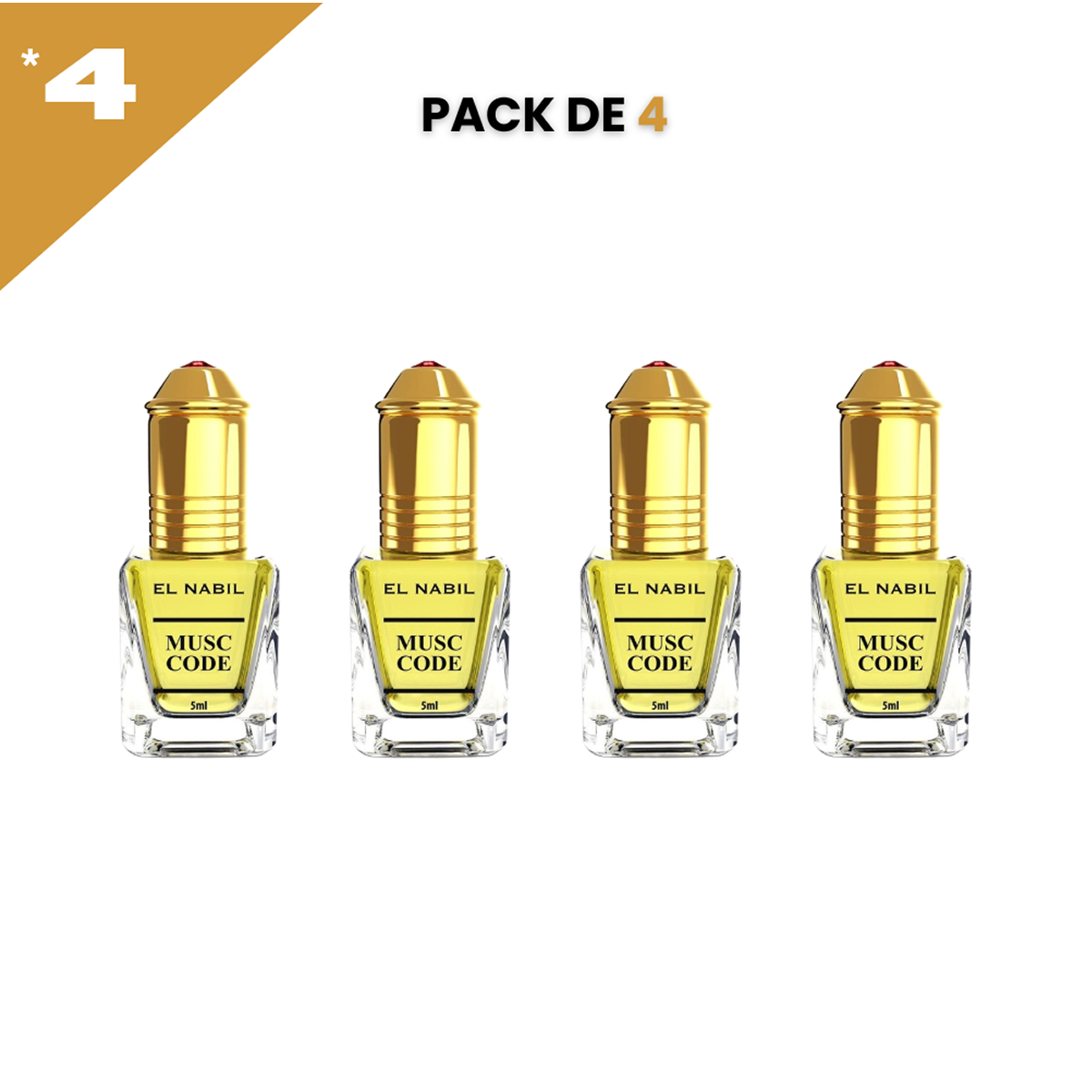 5ml el Nabil - Musc Code - Parfum Concentré Sans Alcool