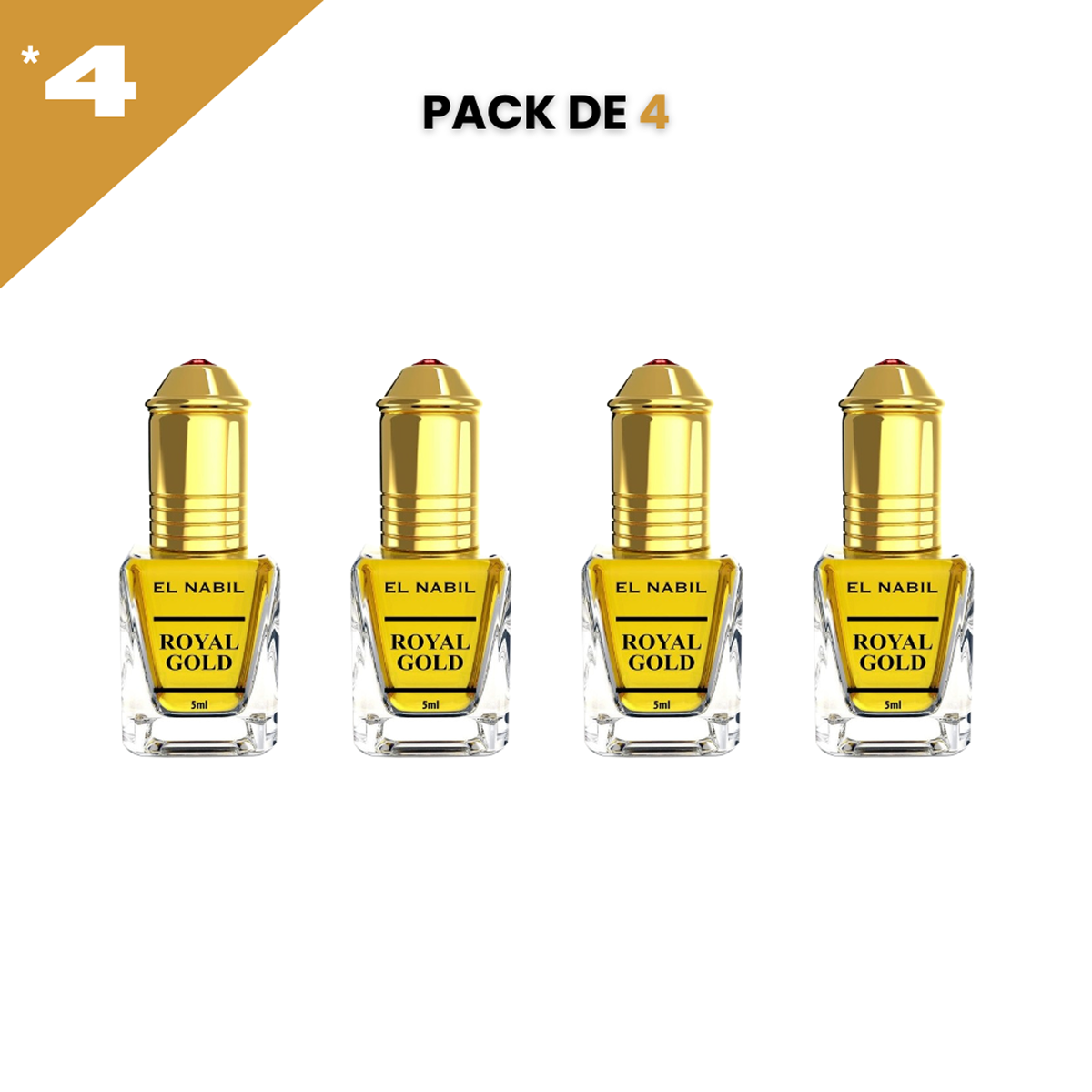 5ml el Nabil - Royal Gold - Parfum Concentré Sans Alcool