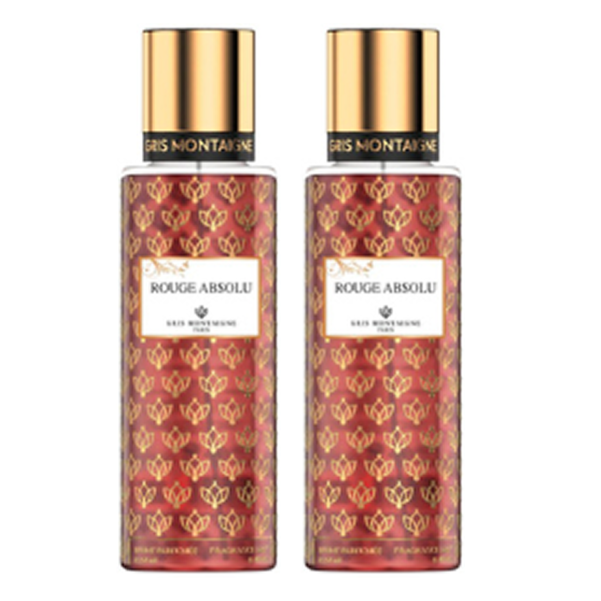 2 * 250ml Gris Montaigne - Rouge Absolu - Body Mist
