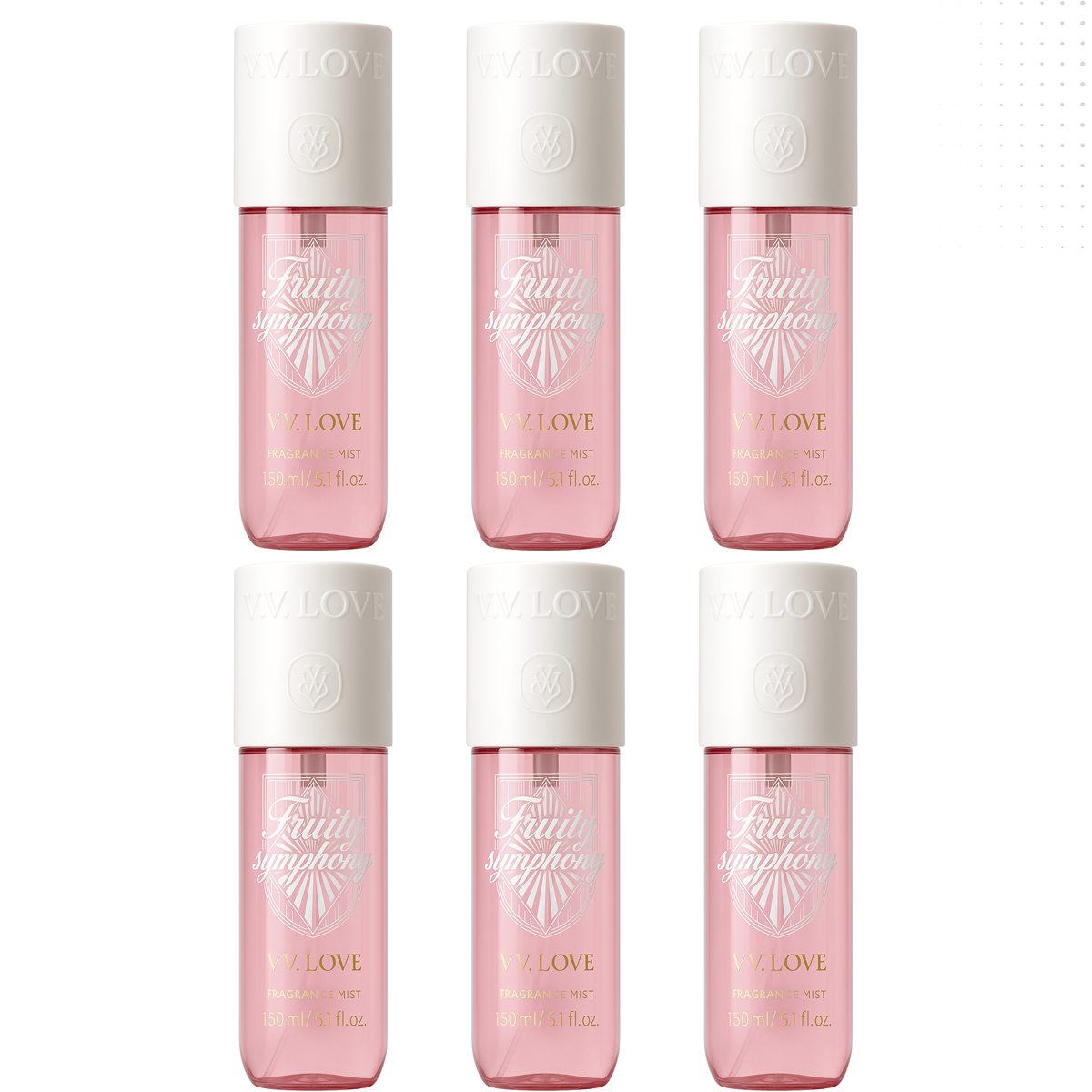 12*150ml Vv Love - Fruity Symphony - Body Mist para Mujer