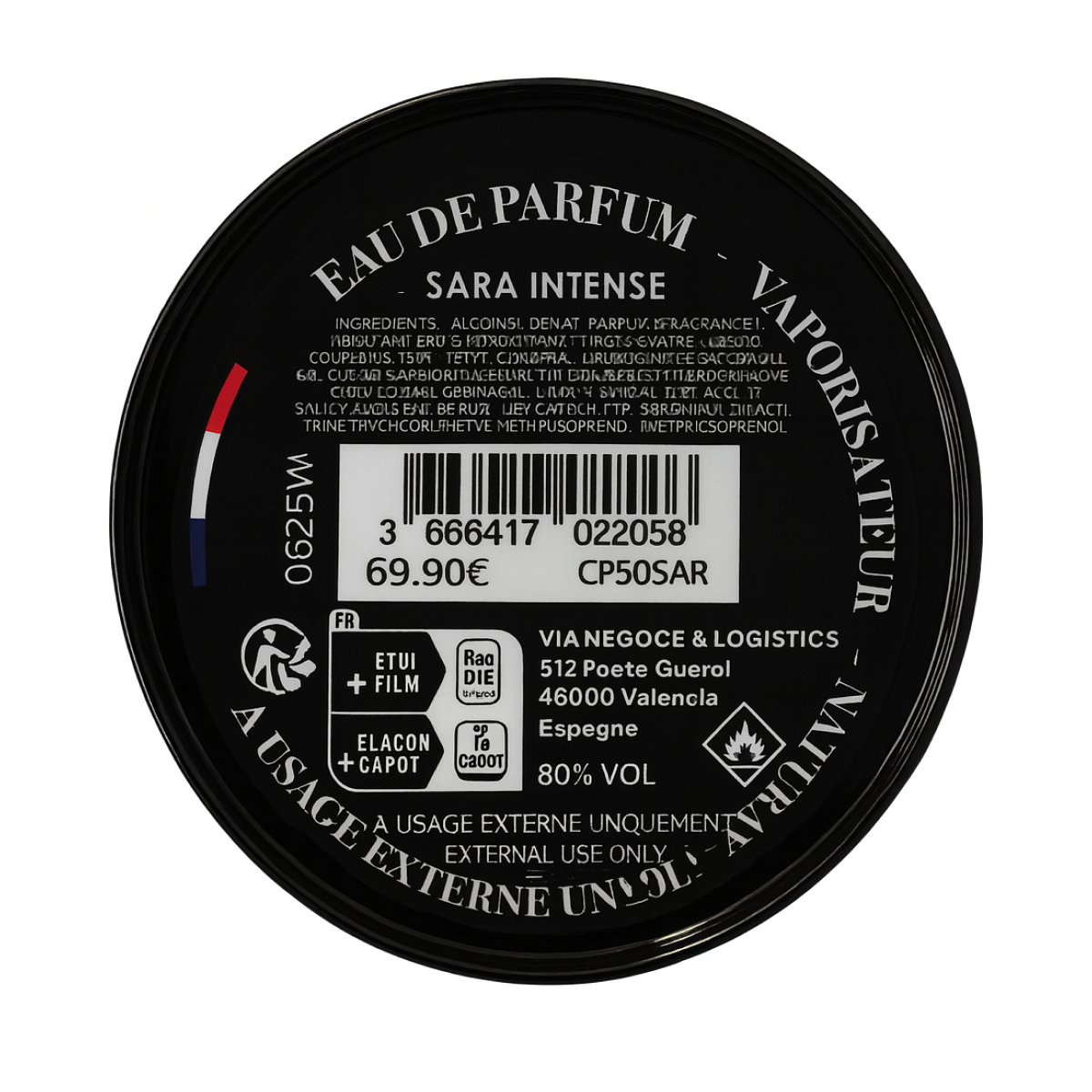 50ml Collection Privée - Sara Intense - Eau de parfum mixte