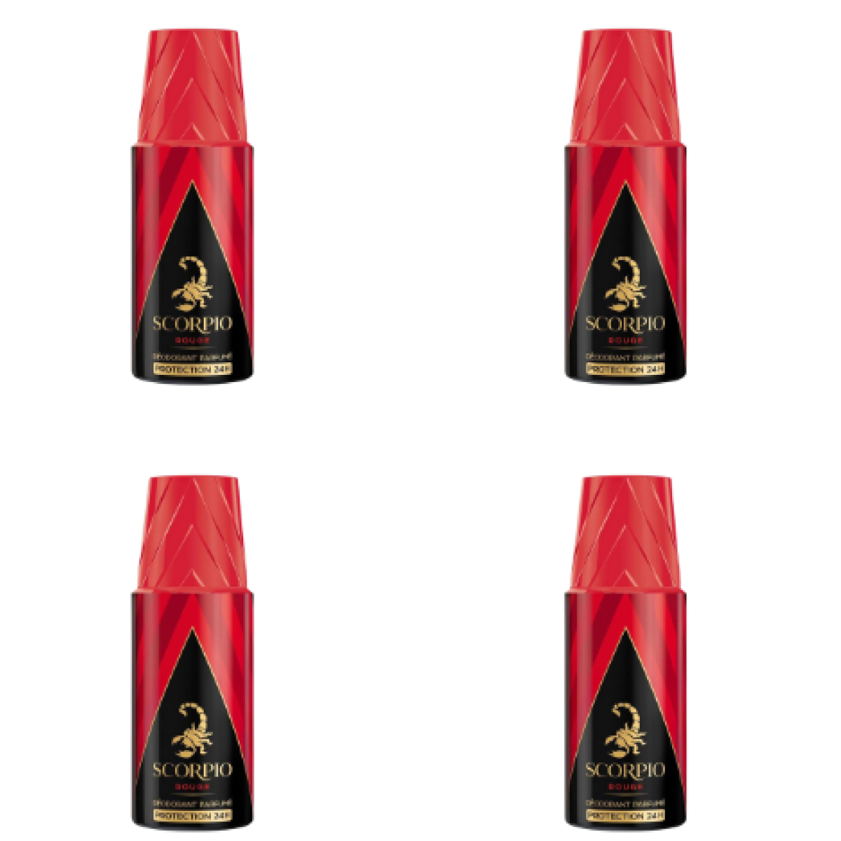 6*150ml Scorpio - Rouge - Desodorante para Hombre