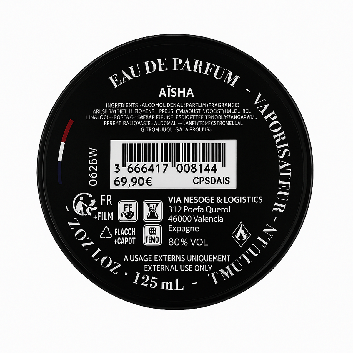 50ml Collection Privée - Aisha - Eau de parfum mixte