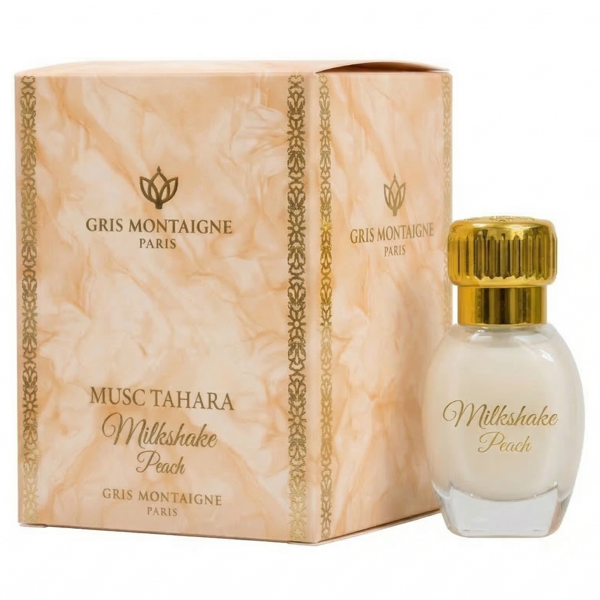 12ml * 2 Gris Montaigne - Musc Tahara Milkshake Peach - Concentré de Parfum