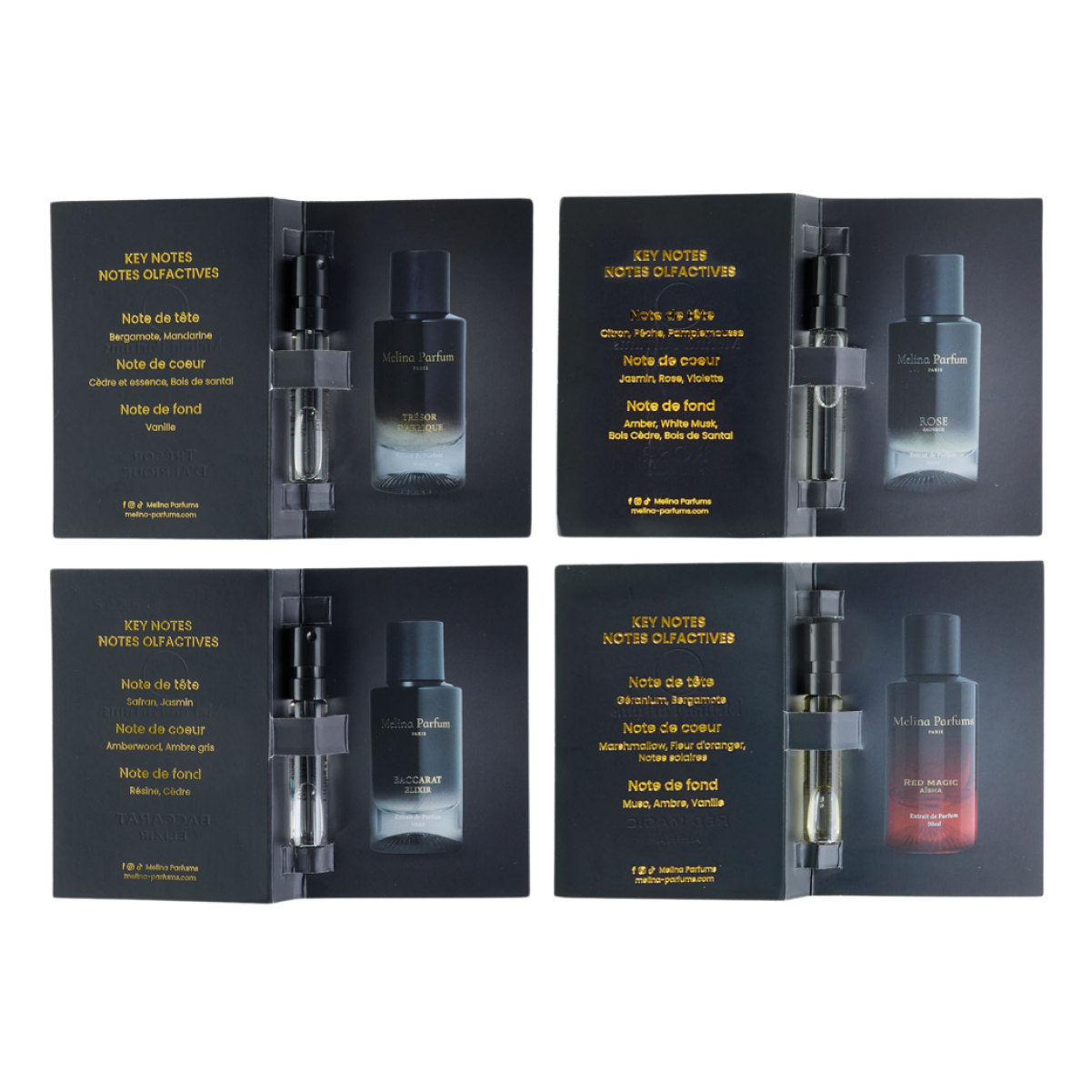 50ml Melina Parfums - Rose Sauvage - Extrait de Parfum pour femme