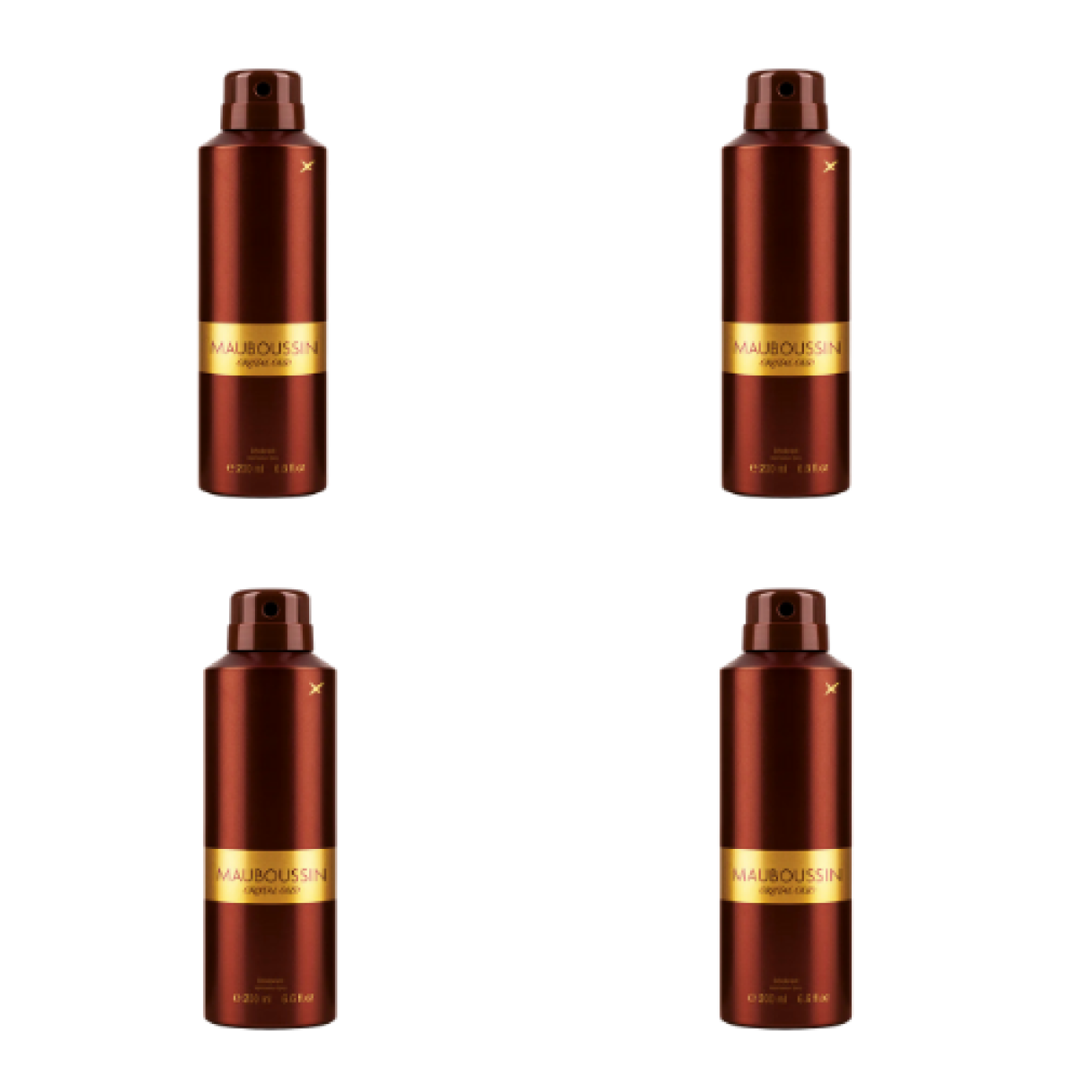 6*200ml Mauboussin - Cristal Oud - Desodorante para Hombre