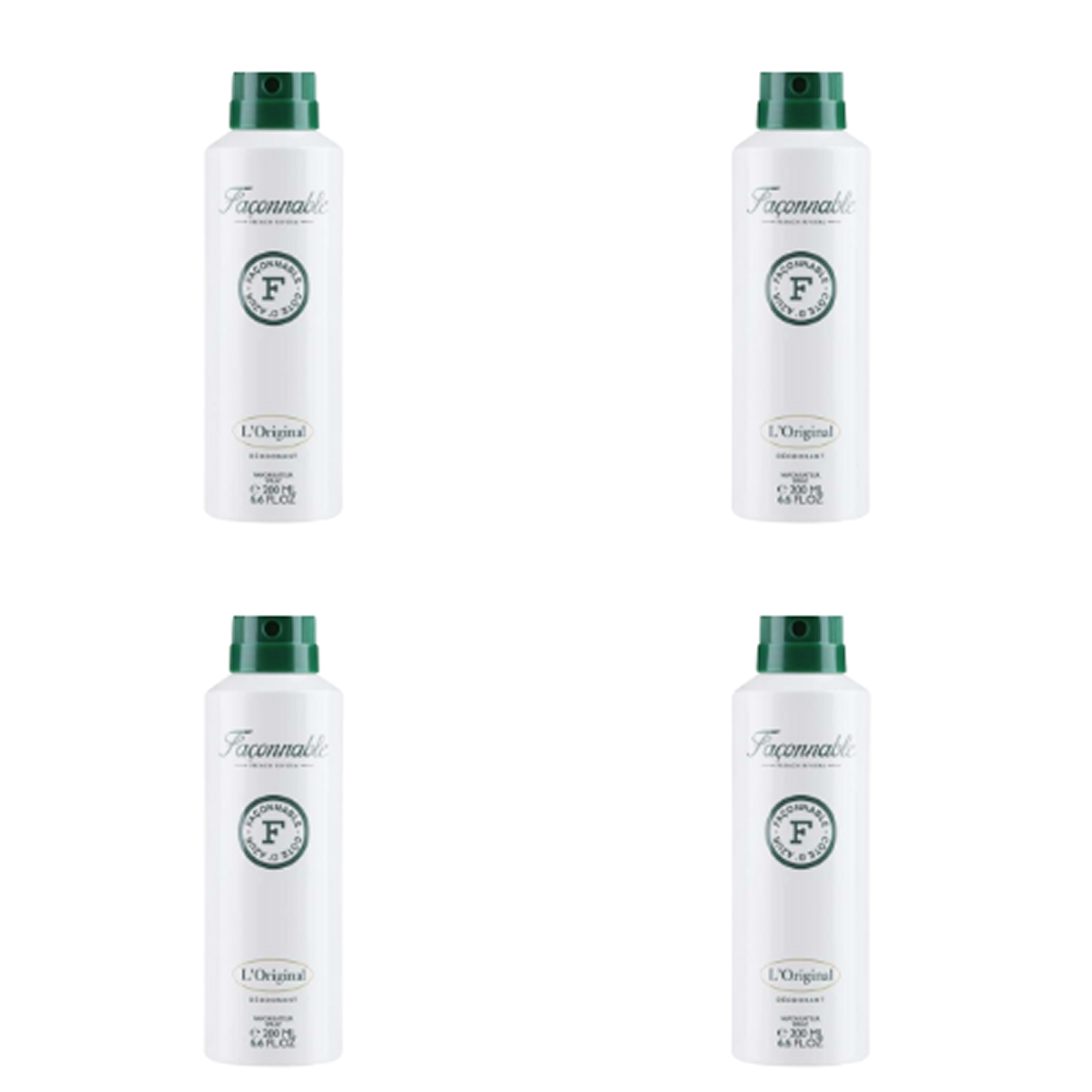 6*200ml Façonnable - L'original - Desodorante para Hombre