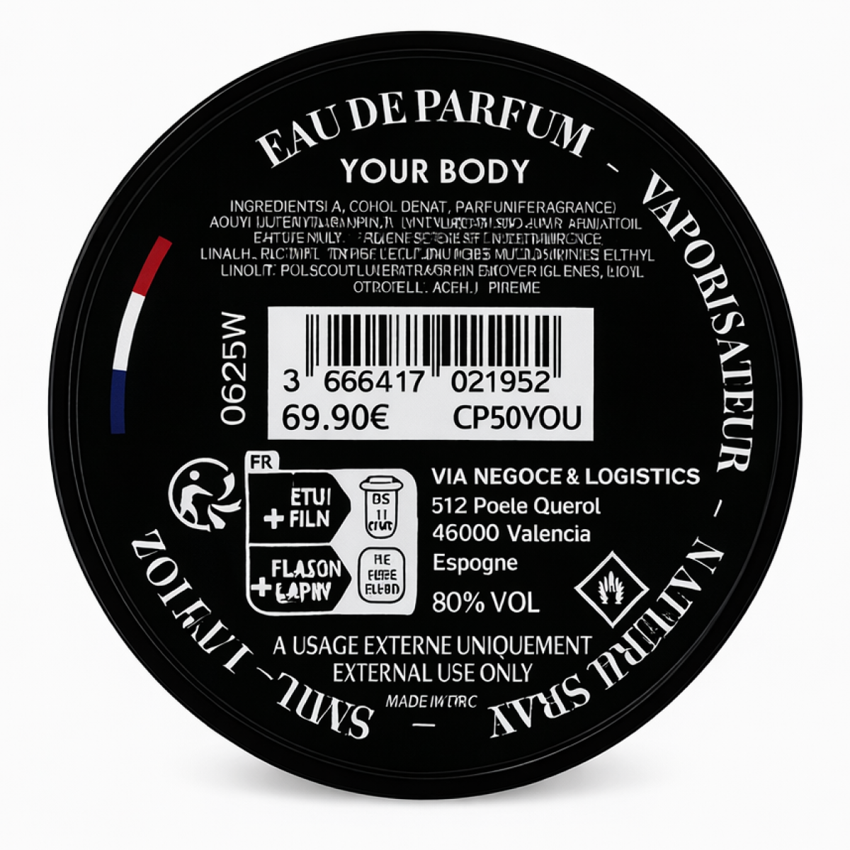 50ml Collection Privée - Your Body - Eau de parfum mixte