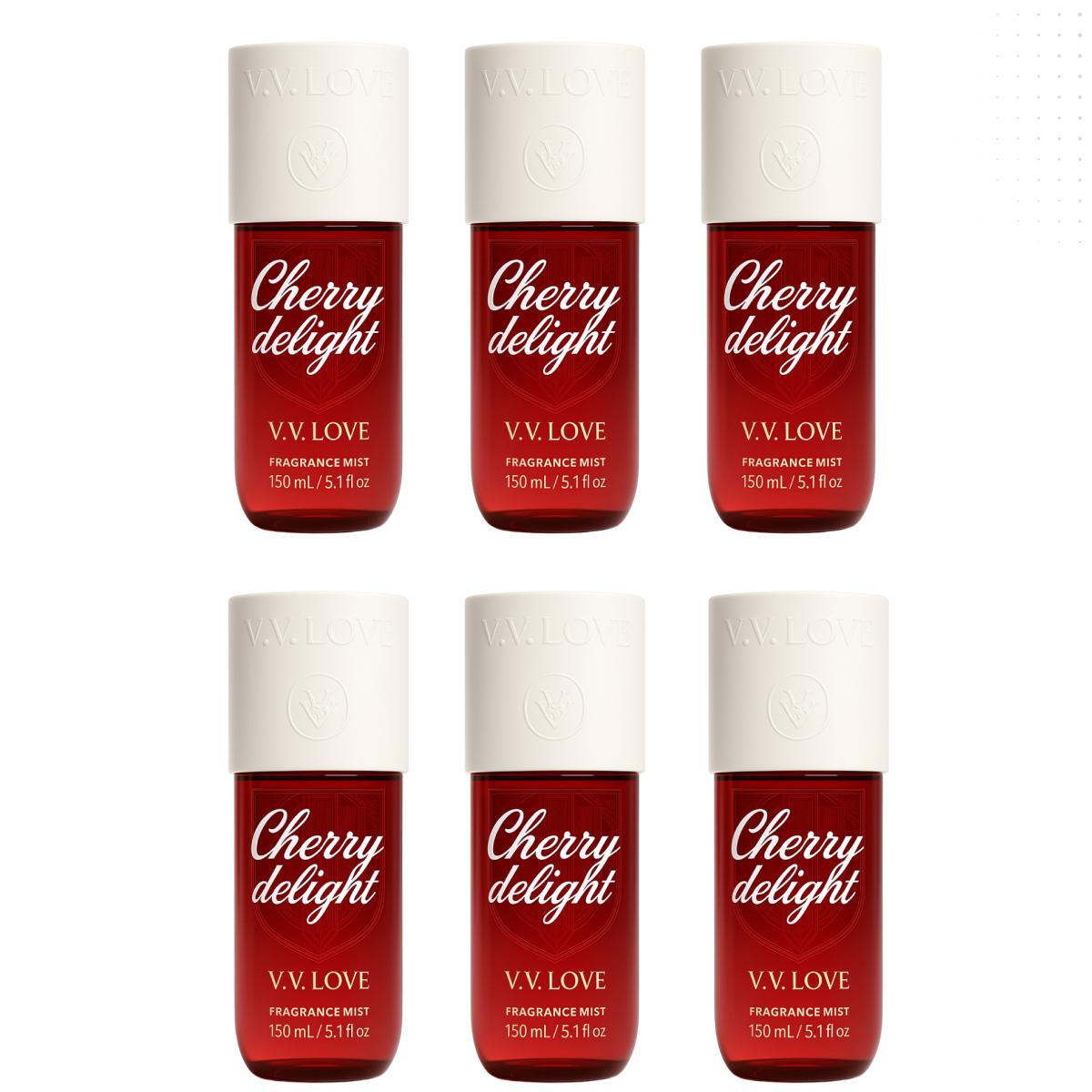 12*150ml Vv Love - Cherry Delight - Body Mist para Mujer