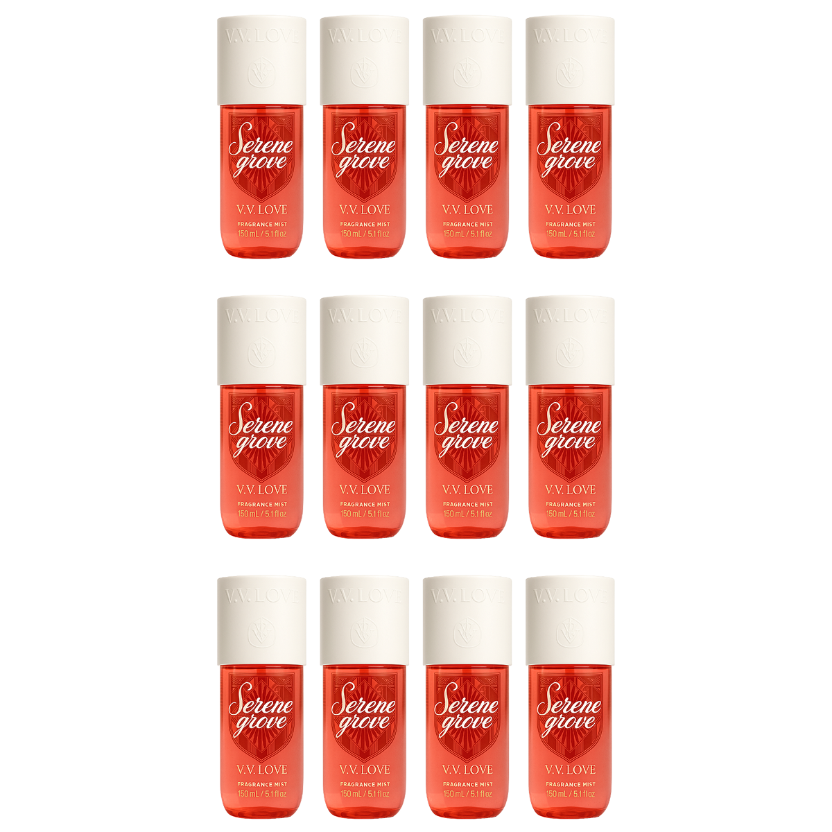 12*150ml Vv Love - Serene Grove - Body Mist para Mujer