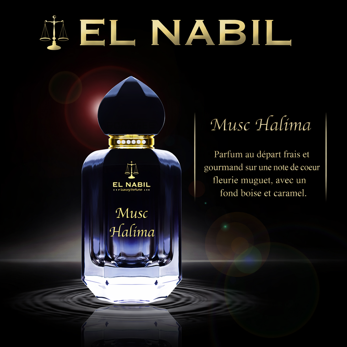 65 ml el Nabil - Musc Halima - Eau de Parfum Mixte