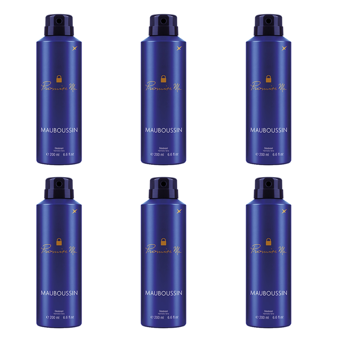 6*200ml Mauboussin - Promise Me - Desodorante para Mujer