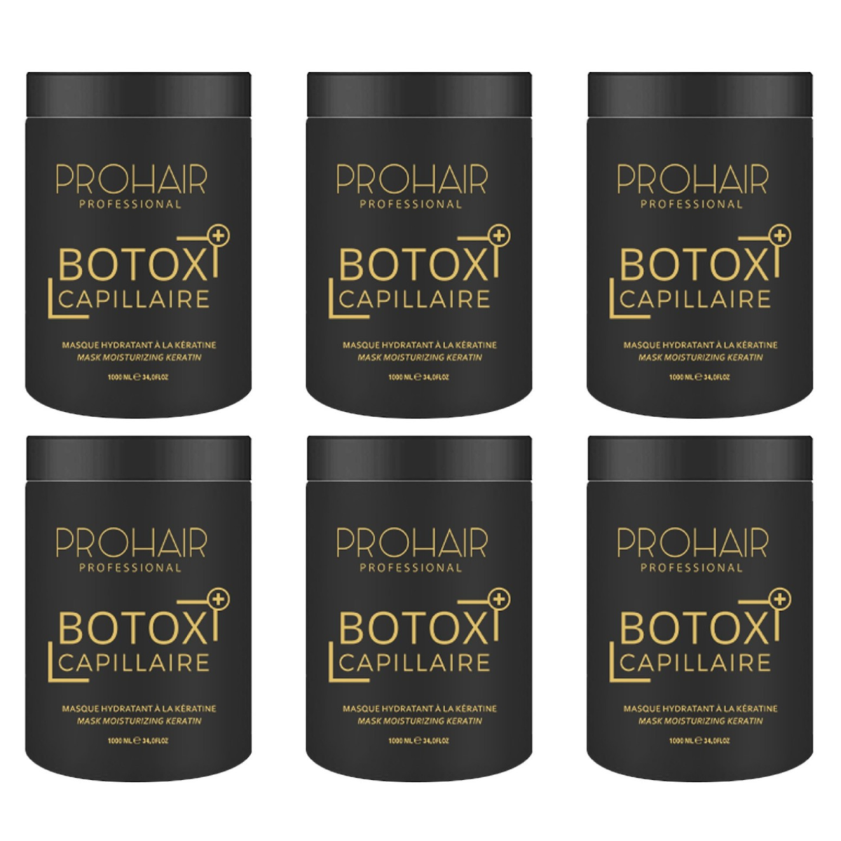 6 * 1000ml Prohair - BO.TOX + Capilar pour Cabello à la Kératine