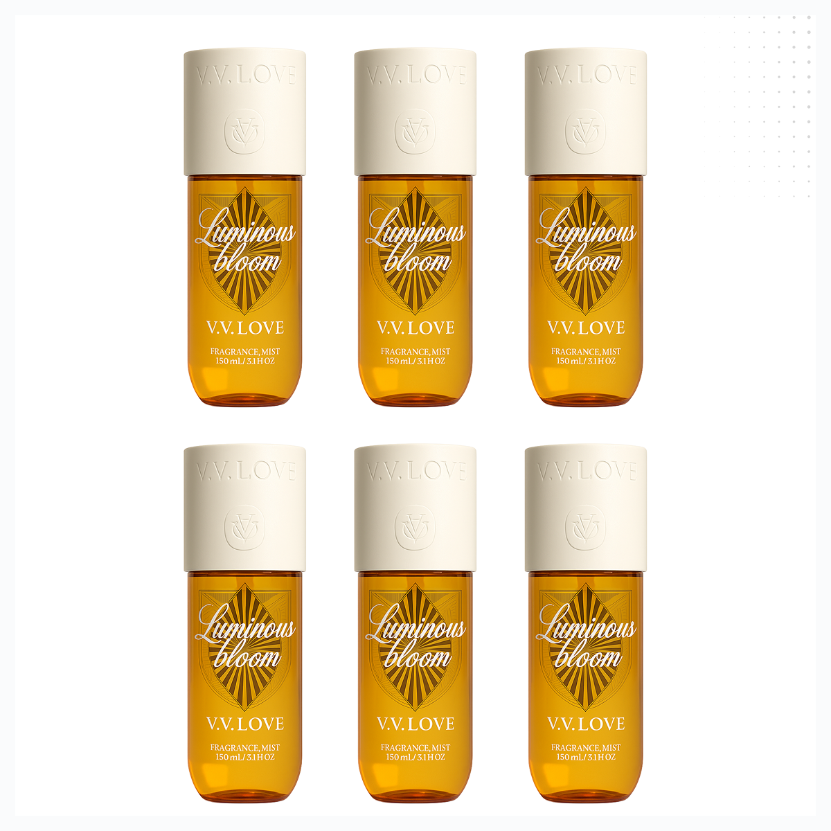 12*150ml Vv Love - Luminous Bloom - Body Mist para Mujer