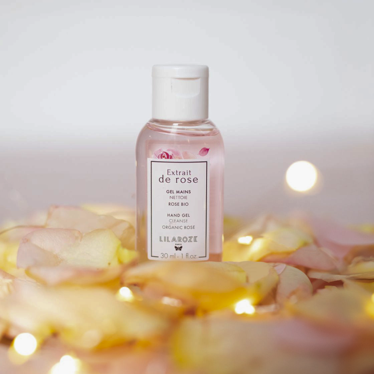 24 * 30ml Lilaroze Paris - Gel de Manos Limpiador Extracto de Rose