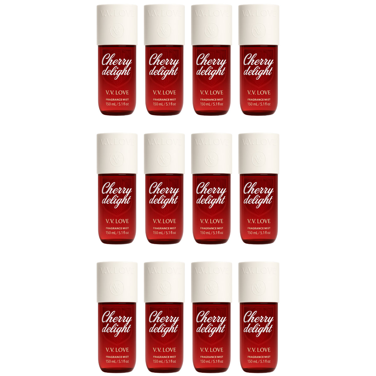 12*150ml Vv Love - Cherry Delight - Body Mist para Mujer