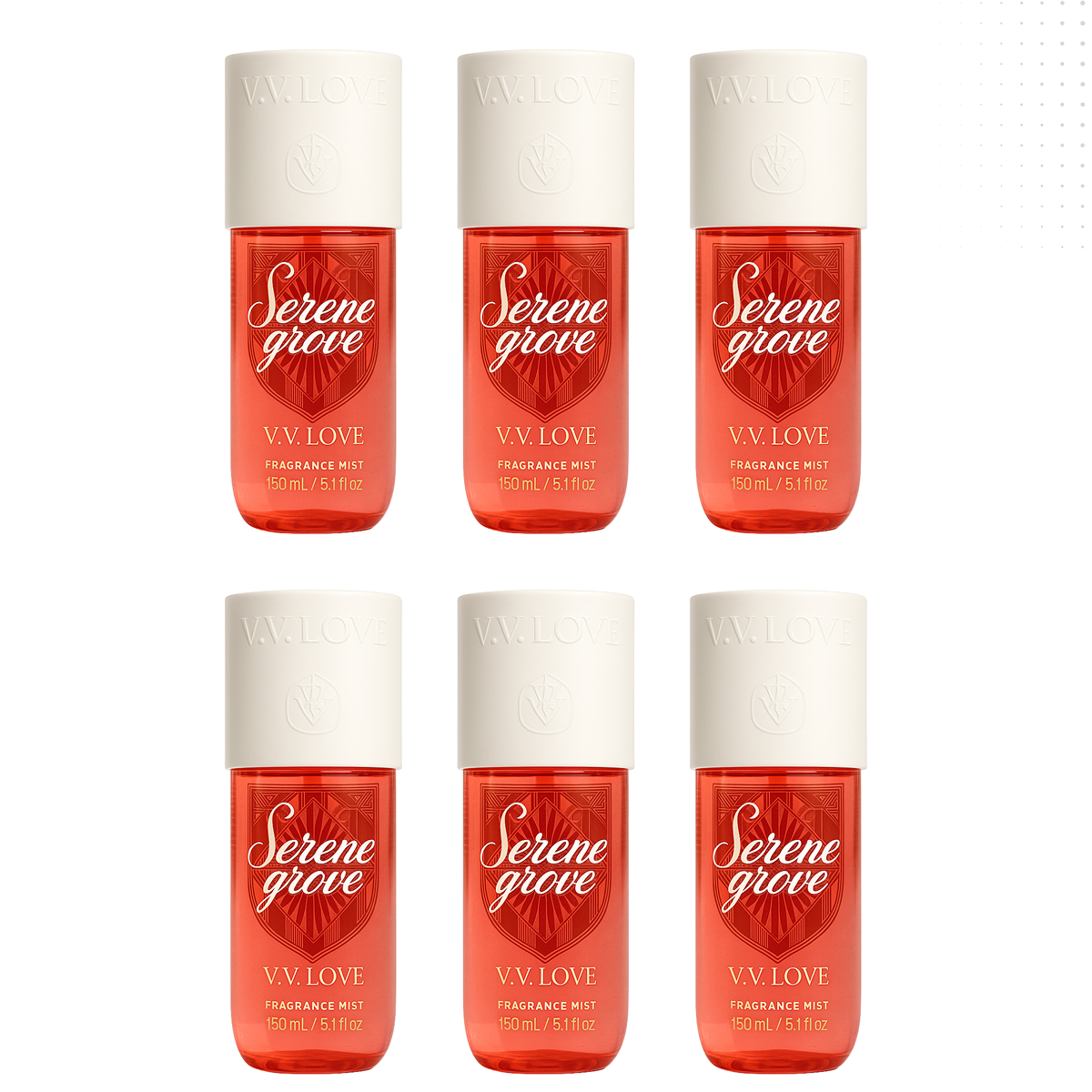12*150ml Vv Love - Serene Grove - Body Mist para Mujer