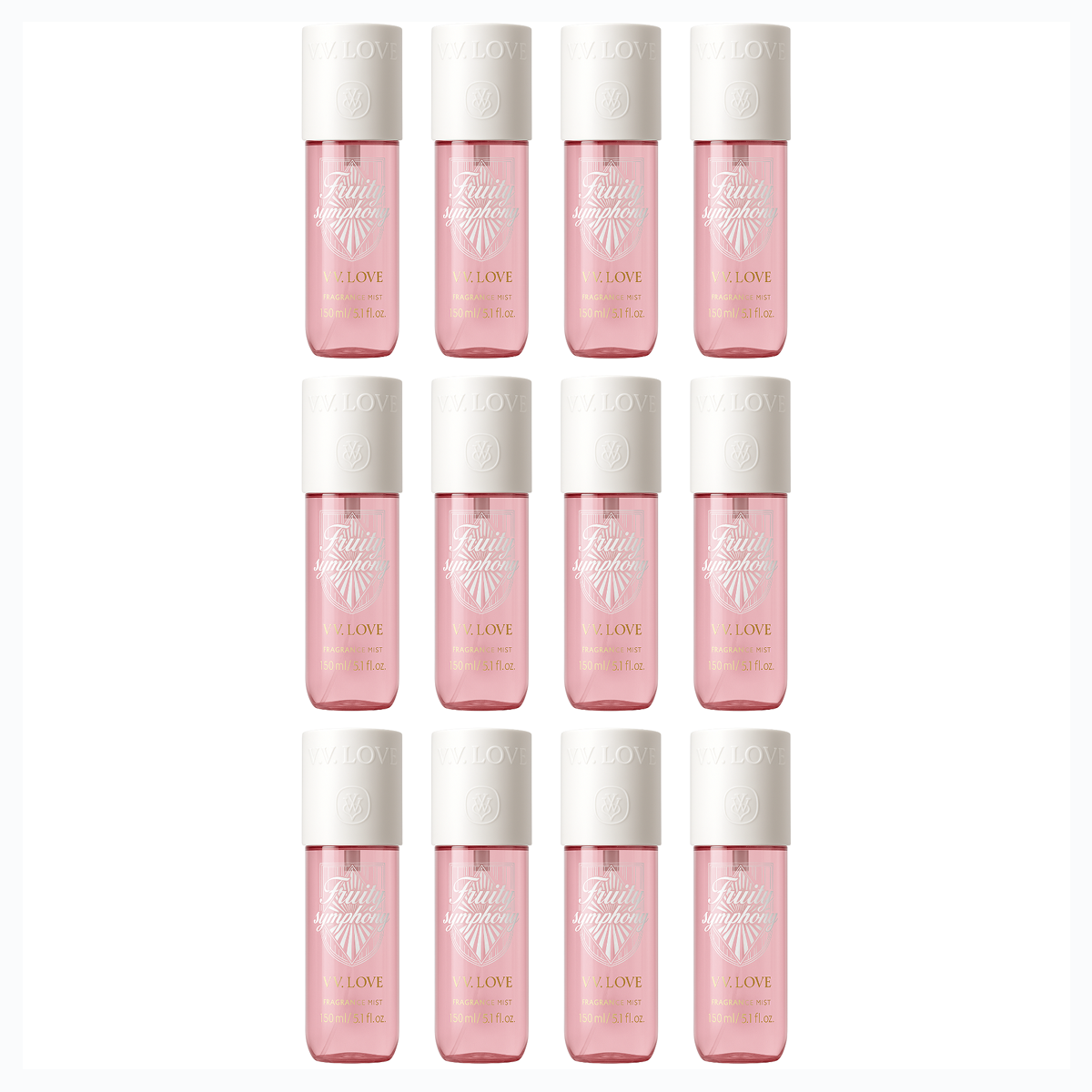 12*150ml Vv Love - Fruity Symphony - Body Mist para Mujer