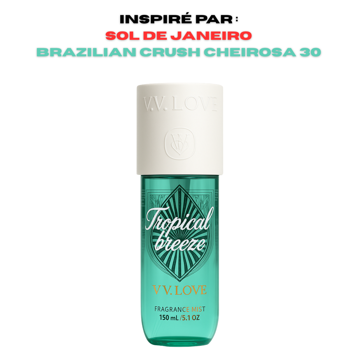 12*150ml Vv Love - Tropical Breeze - Body Mist para Mujer